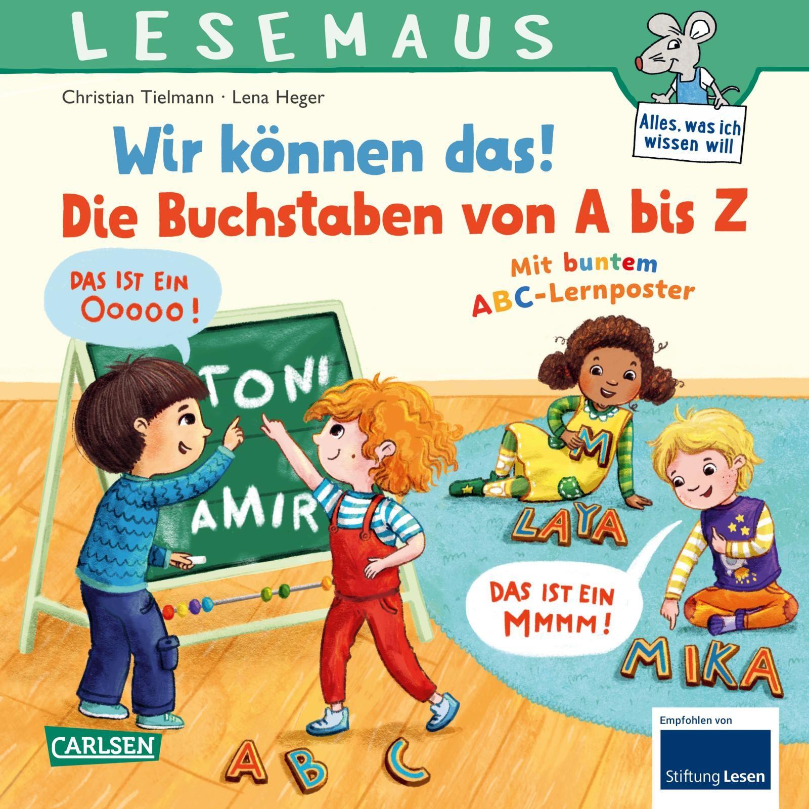 Vorderes Coverbild LESEMAUS 125: Wir können das! Die Buchstaben von A bis Z