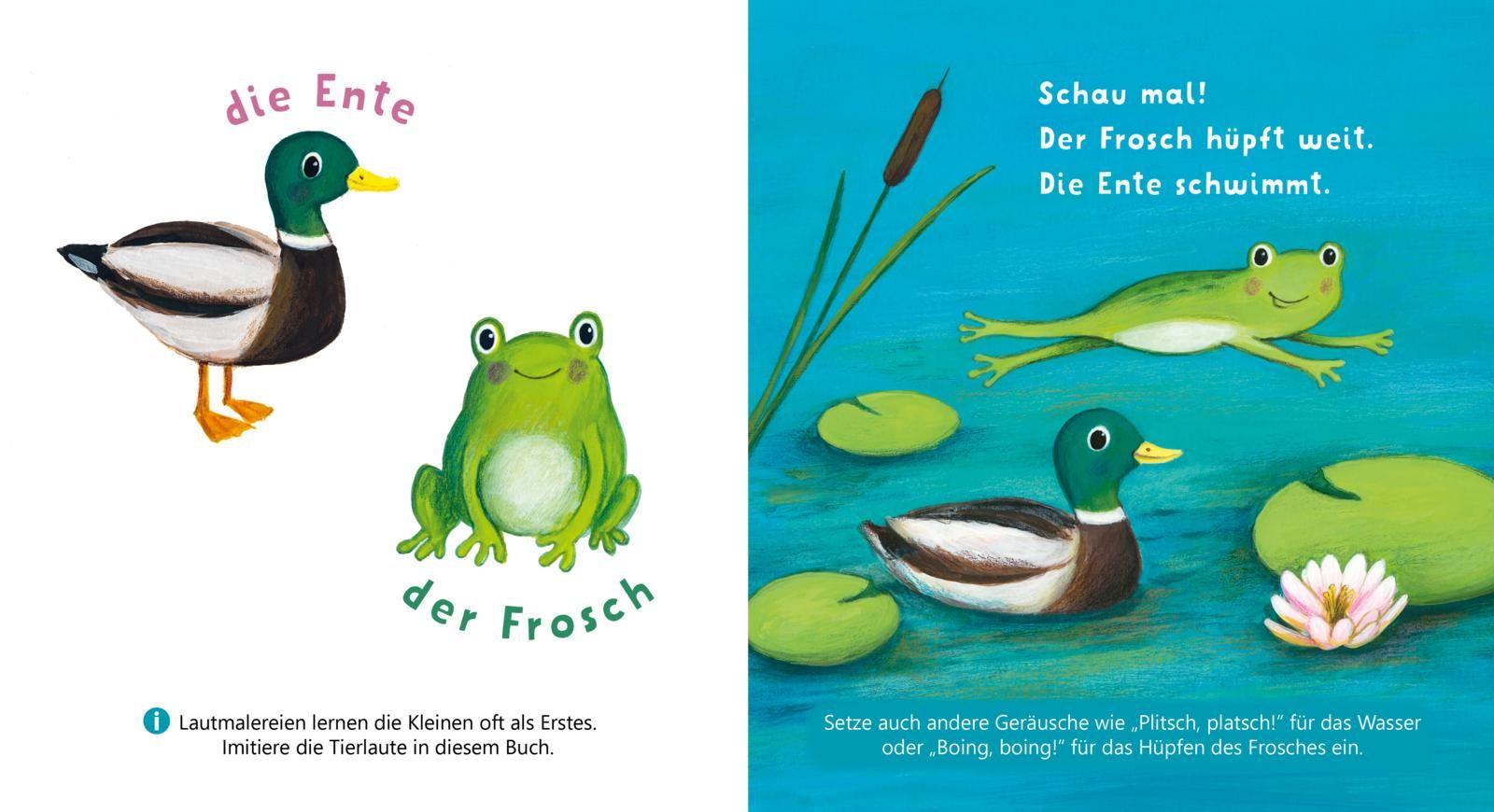 Beispielinhalt (Bild) Baby Pixi (unkaputtbar) 179: Mein Baby-Pixi-Buggybuch: Allererste Wörter: Meine Tiere