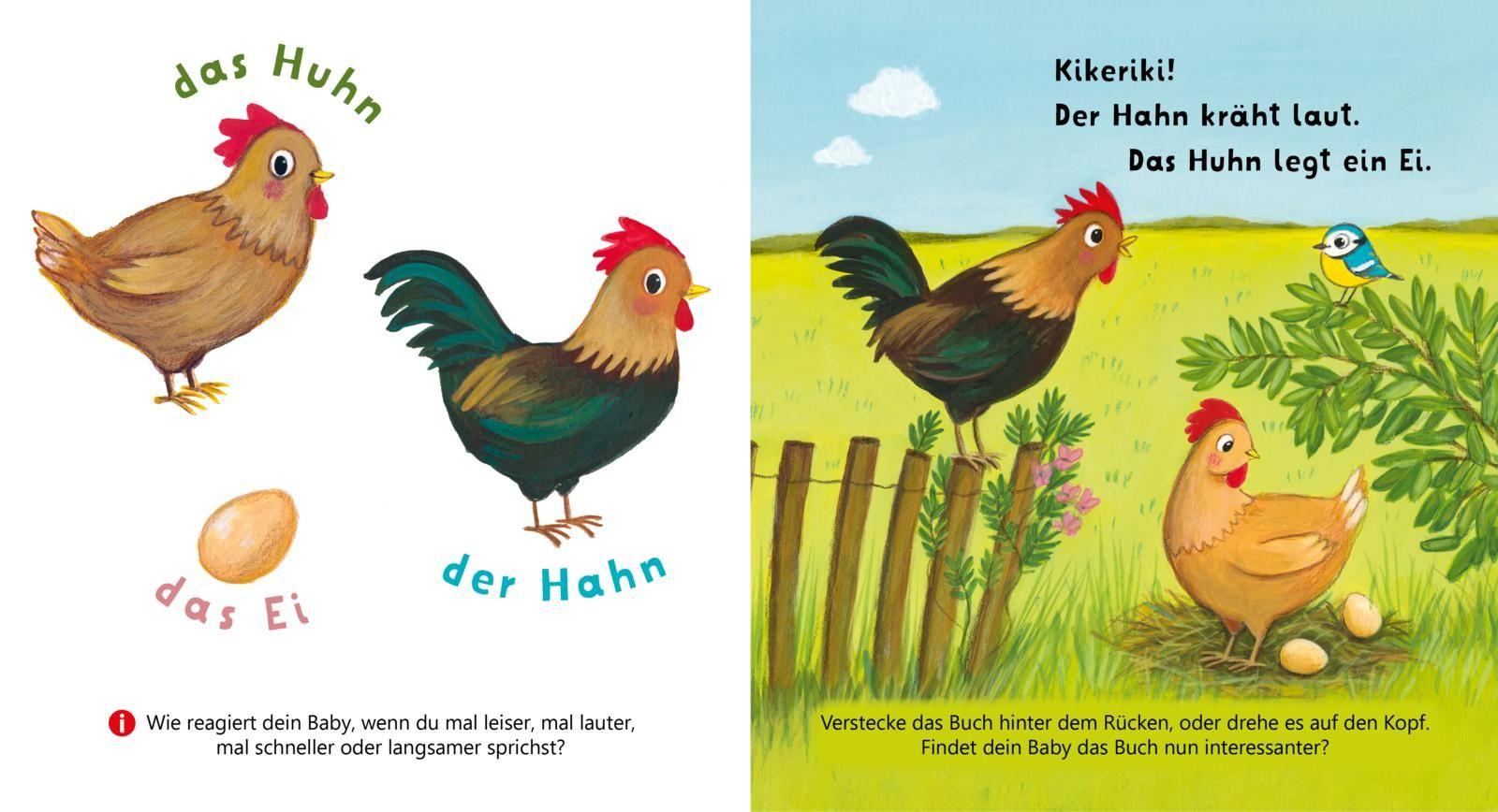 Beispielinhalt (Bild) Baby Pixi (unkaputtbar) 179: Mein Baby-Pixi-Buggybuch: Allererste Wörter: Meine Tiere