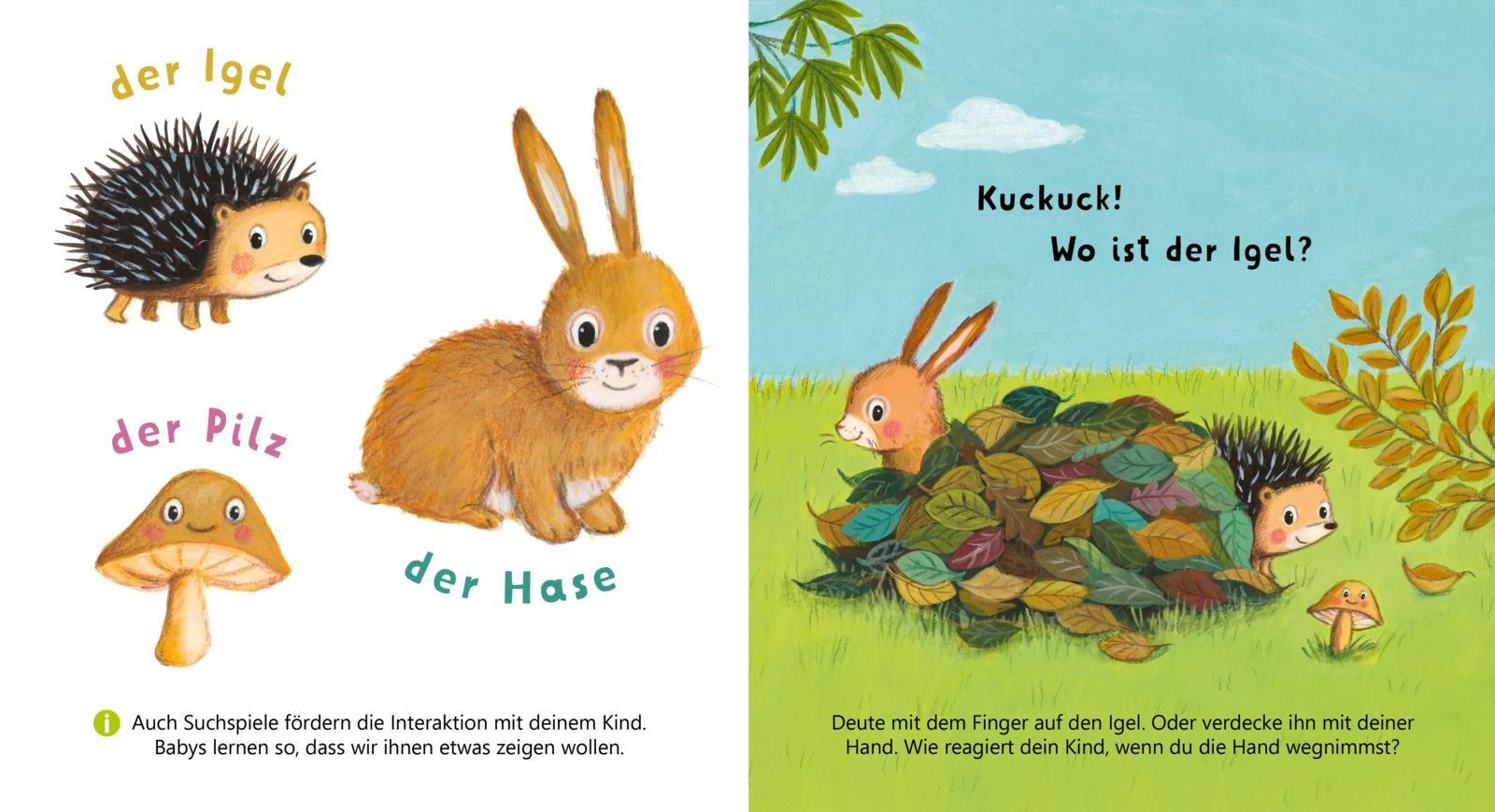 Beispielinhalt (Bild) Baby Pixi (unkaputtbar) 179: Mein Baby-Pixi-Buggybuch: Allererste Wörter: Meine Tiere