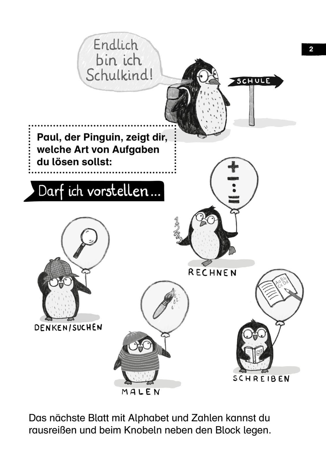 Beispielinhalt (Bild) Mein superlustiger Schüler-Rätselblock