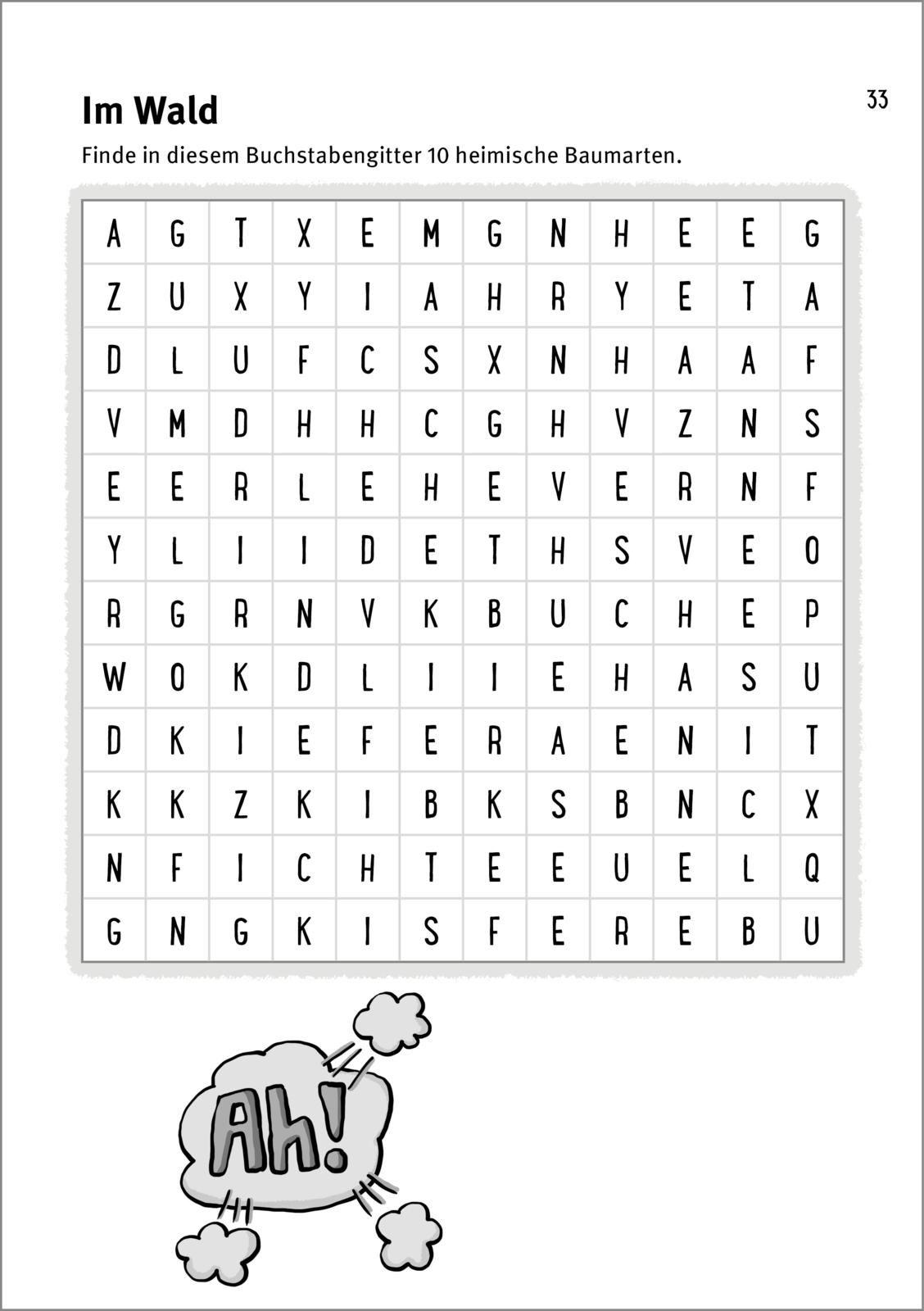 Beispielinhalt (Bild) Rätselspaß Grundschule: Mein dicker Spaß- und Rätselblock