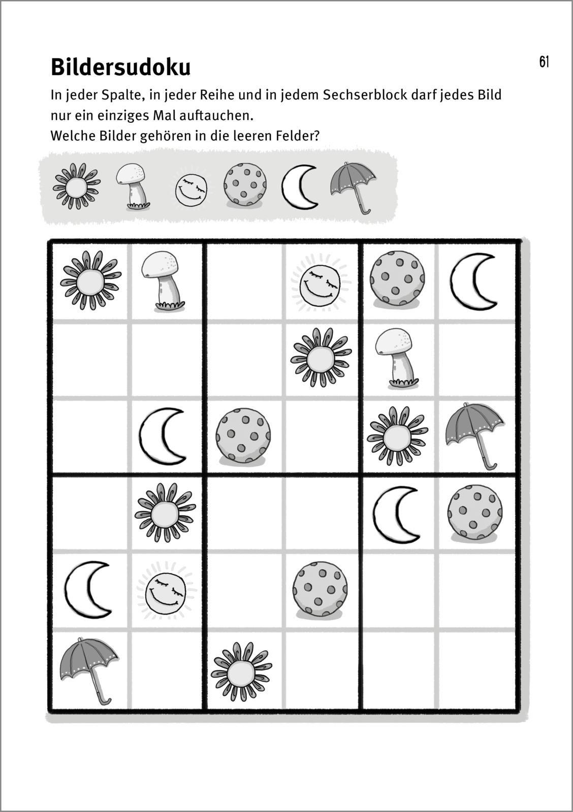 Beispielinhalt (Bild) Rätselspaß Grundschule: Mein dicker Spaß- und Rätselblock