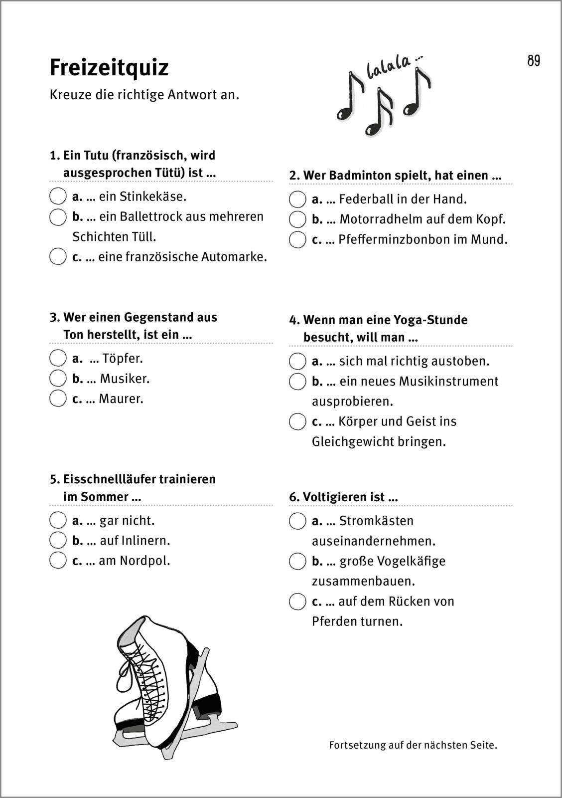 Beispielinhalt (Bild) Rätselspaß Grundschule: Mein dicker Spaß- und Rätselblock