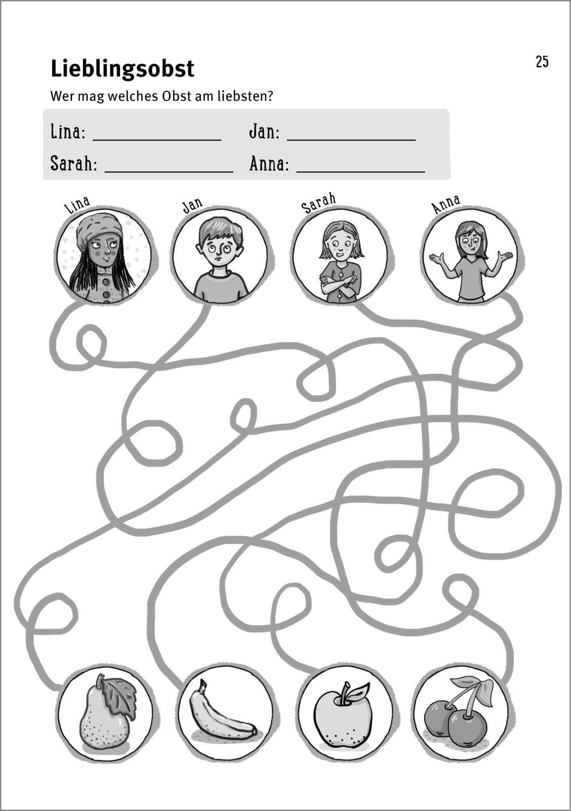 Beispielinhalt (Bild) Rätselspaß Grundschule: Mein dicker Spaß- und Rätselblock