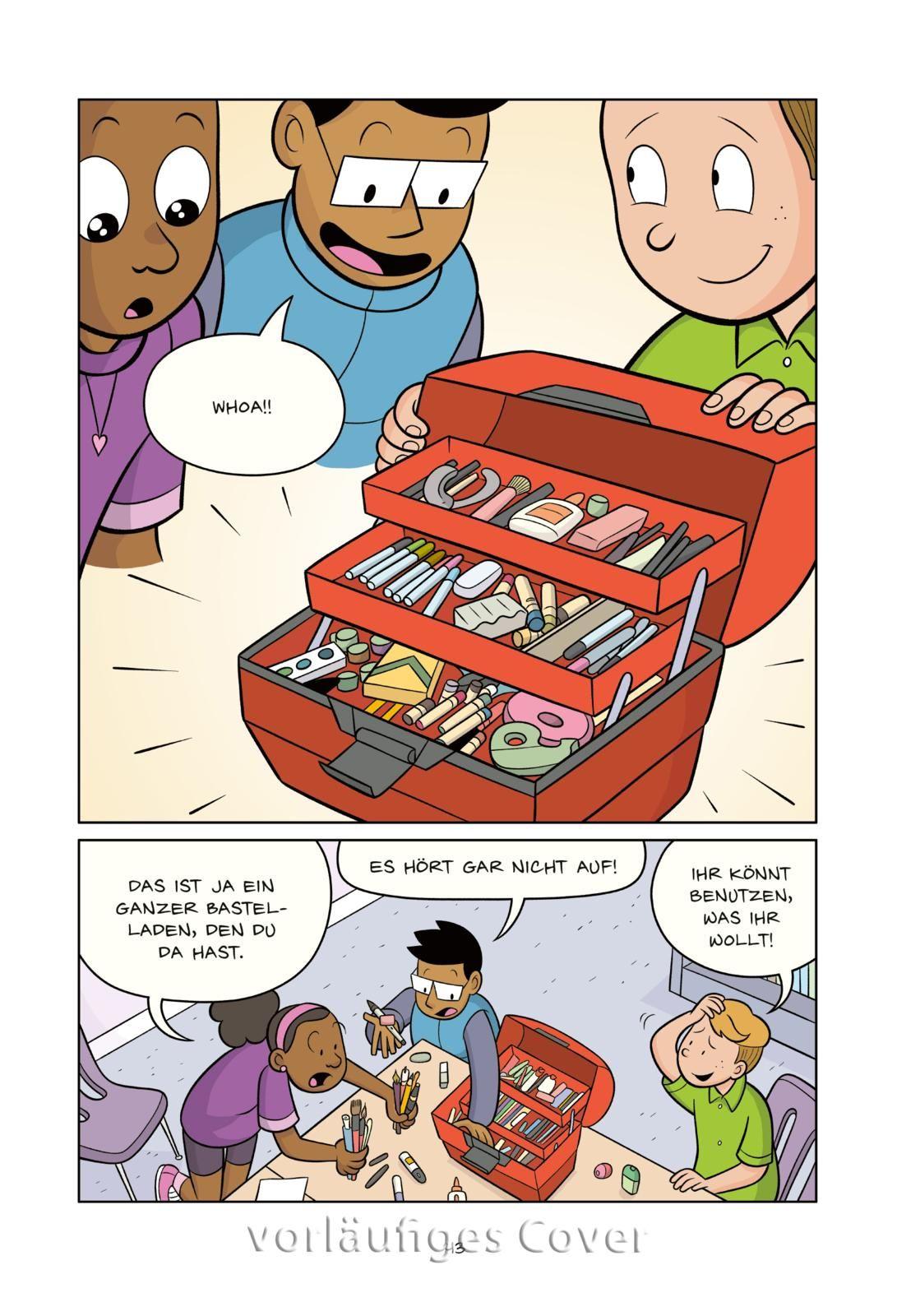 Beispielinhalt (Bild) Der Comic-Club