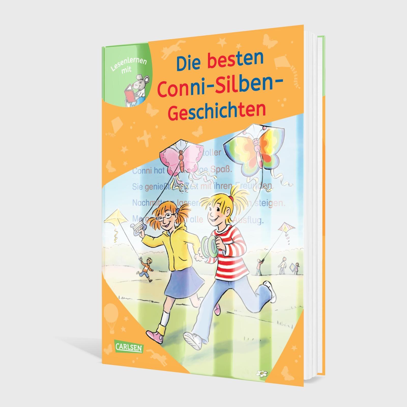 Beispielinhalt (Bild) LESEMAUS zum Lesenlernen Sammelbände: Die besten Conni-Silben-Geschichten