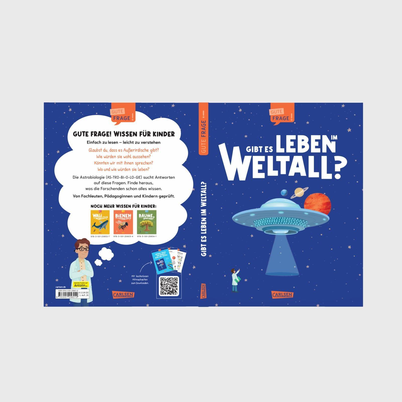 Beispielinhalt (Bild) Gibt es Leben im Weltall? (Gute Frage!)