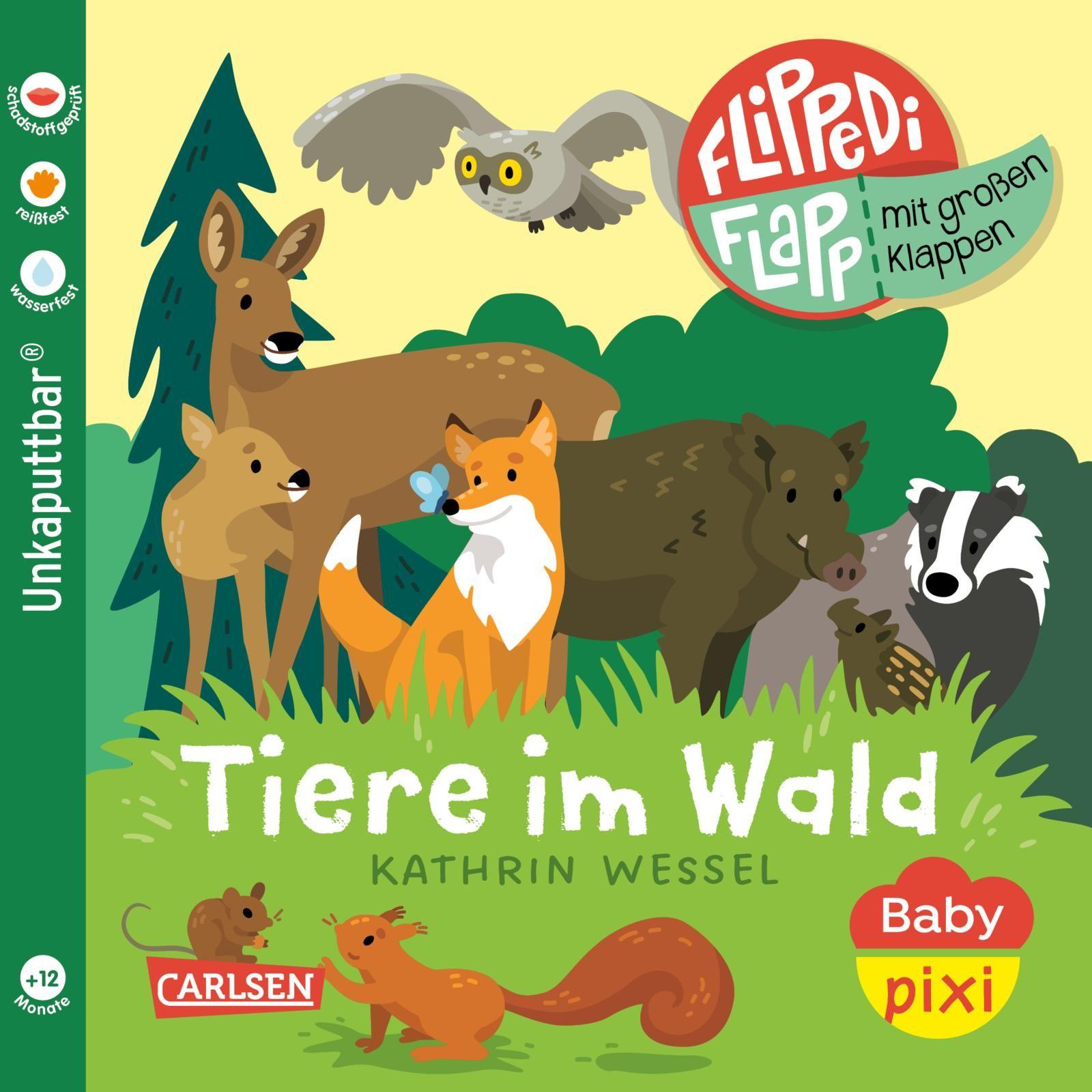 Vorderes Coverbild Baby Pixi (unkaputtbar) 178: Flippediflapp: Tiere im Wald