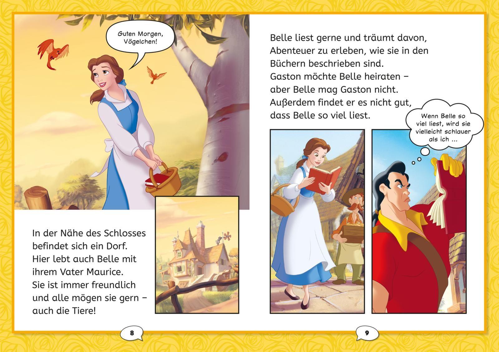 Beispielinhalt (Bild) Disney: Die Schöne und das Biest  - Die Filmgeschichte mit Comics
