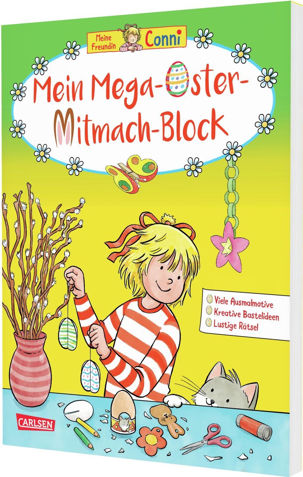Vorderes Coverbild Conni Gelbe Reihe (Beschäftigungsbuch): Mein Mega-Oster-Mitmach-Block