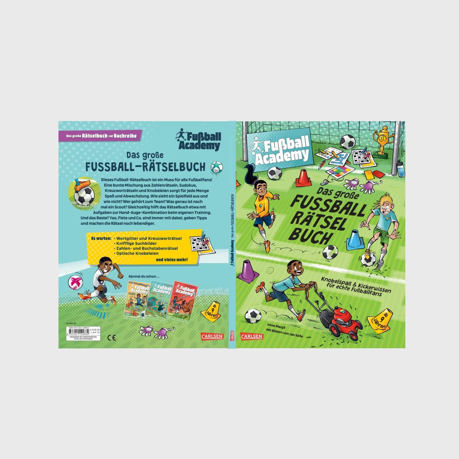 Beispielinhalt (Bild) Fußball Academy: Das große Fußball-Rätselbuch