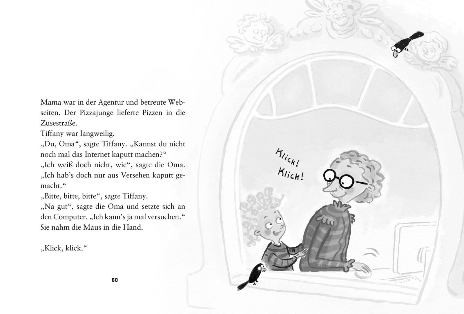 Beispielinhalt (Bild) Der Tag, an dem die Oma das Internet kaputt gemacht hat & Der Tag, an dem der Opa den Wasserkocher auf den Herd gestellt hat