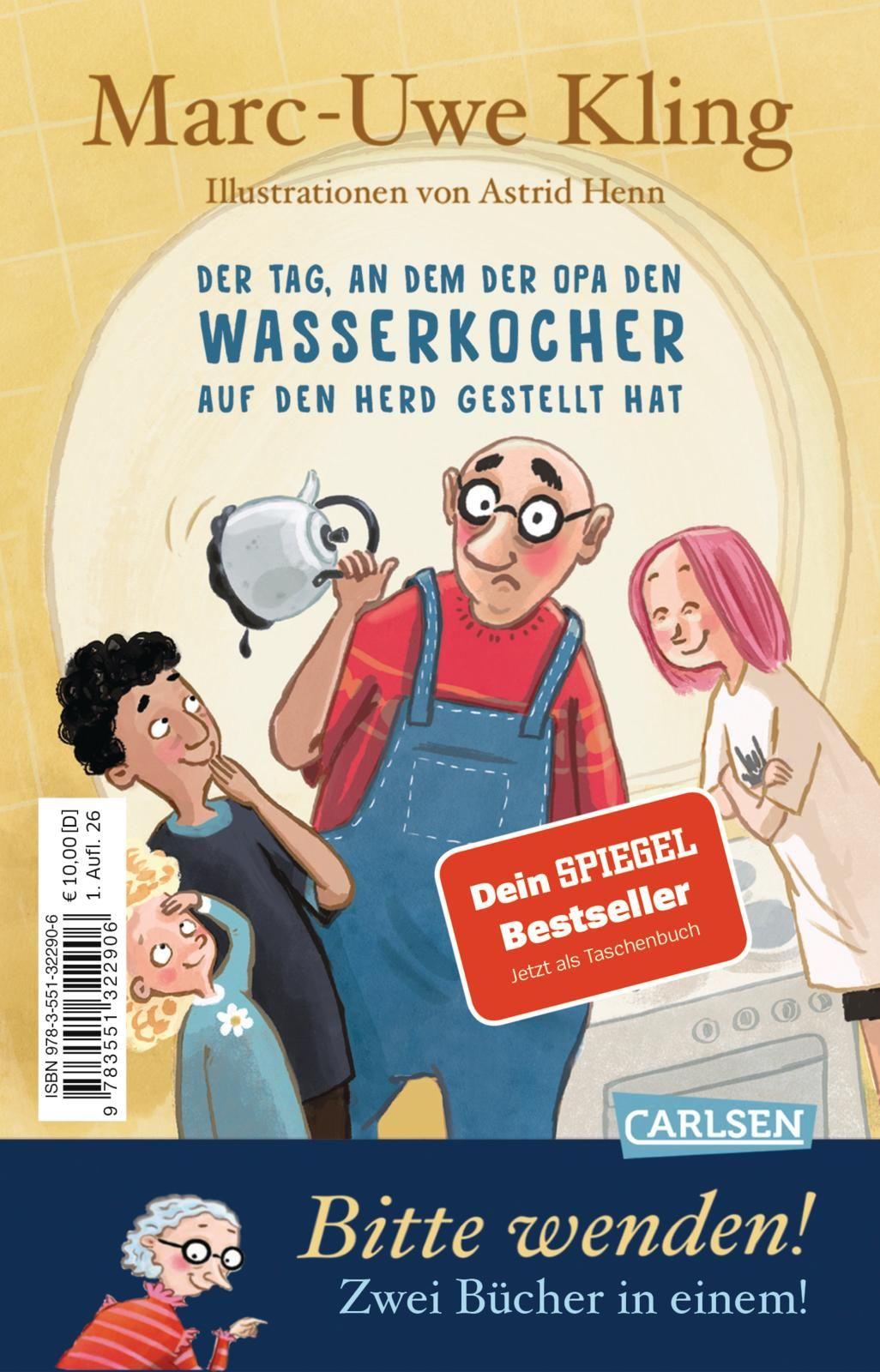 Beispielinhalt (Bild) Der Tag, an dem die Oma das Internet kaputt gemacht hat & Der Tag, an dem der Opa den Wasserkocher auf den Herd gestellt hat