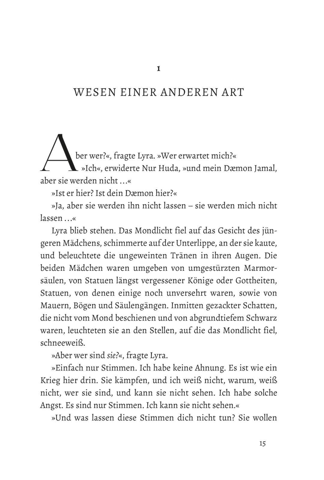 Beispielinhalt (Bild) His Dark Materials 5: Das Feld der Rosen