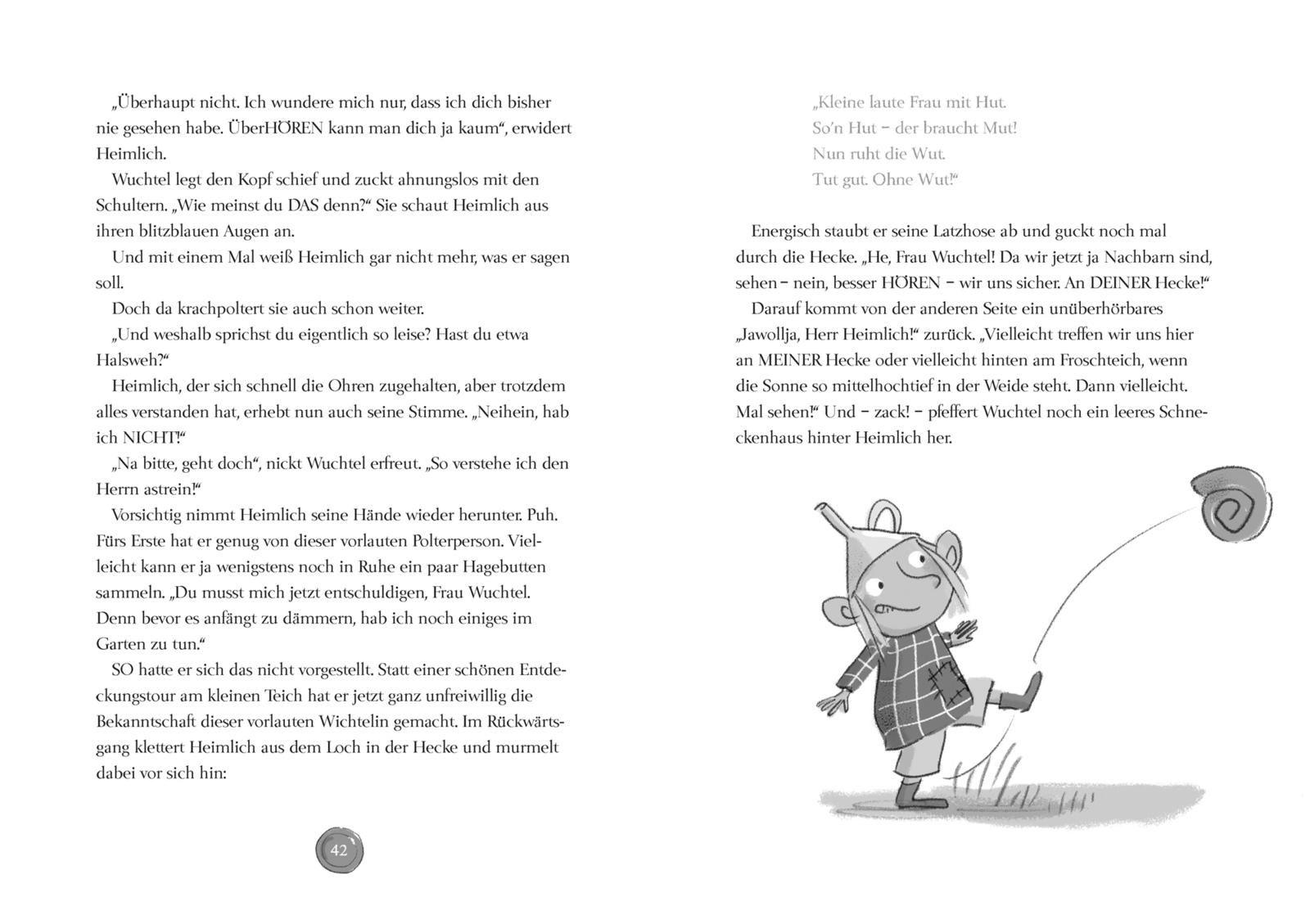 Beispielinhalt (Bild) Der kleine Herr Heimlich hat Großes vor