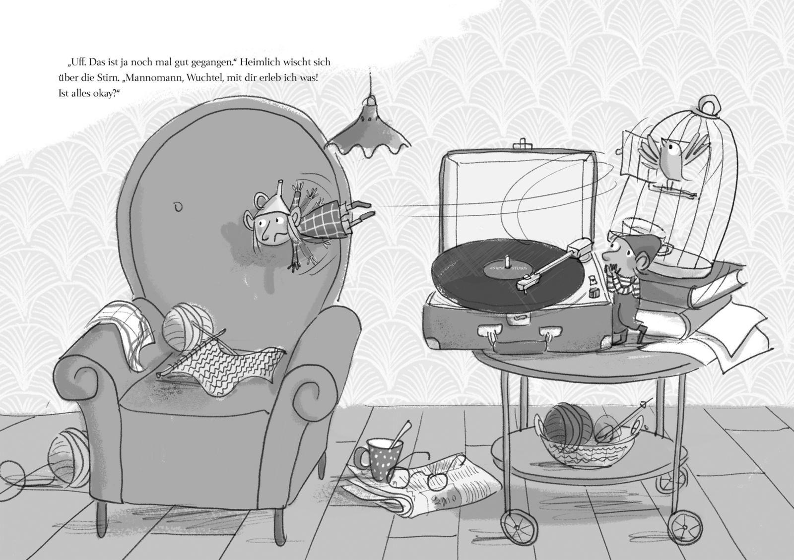 Beispielinhalt (Bild) Der kleine Herr Heimlich hat Großes vor