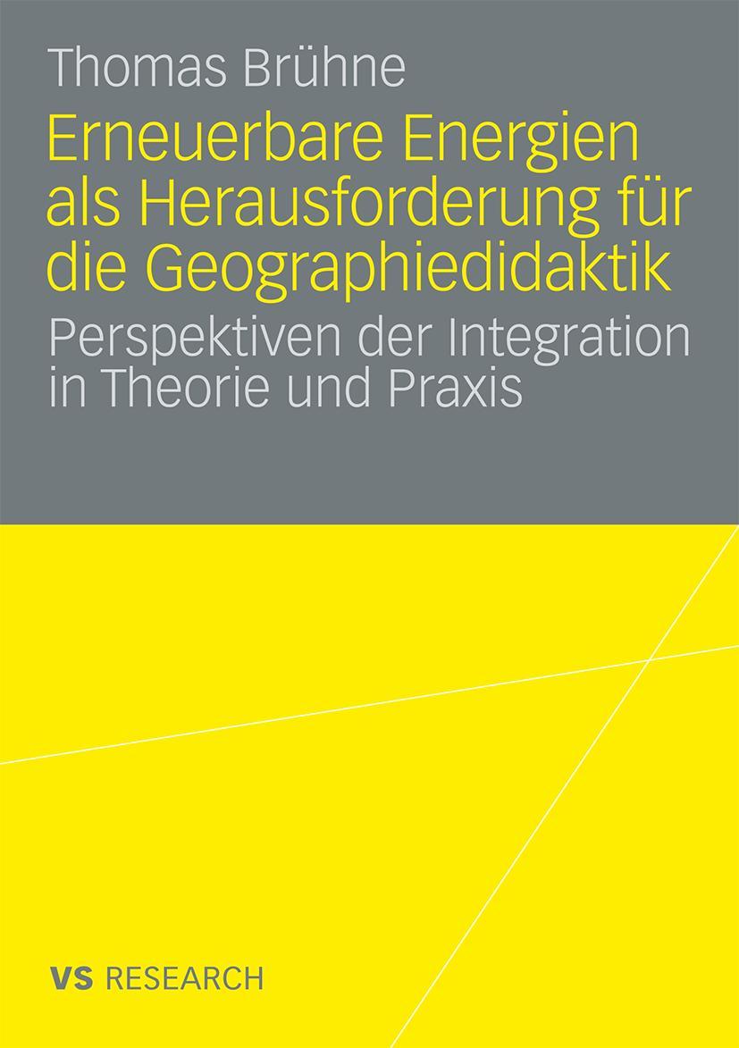 Vorderes Coverbild Erneuerbare Energien als Herausforderung für die Geographiedidaktik