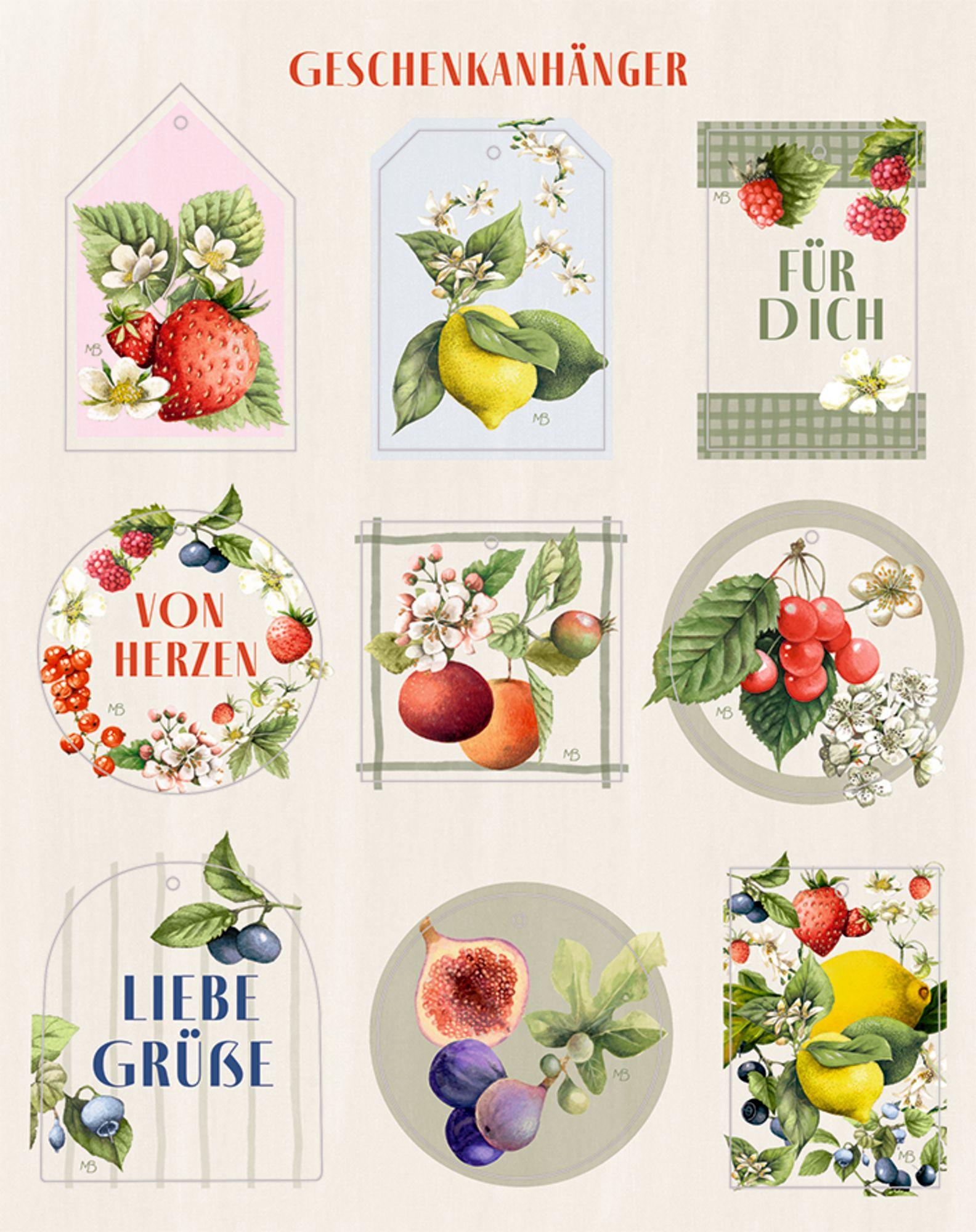 Beispielinhalt (Bild) Geschenkpapier-Buch - Schöner Schenken