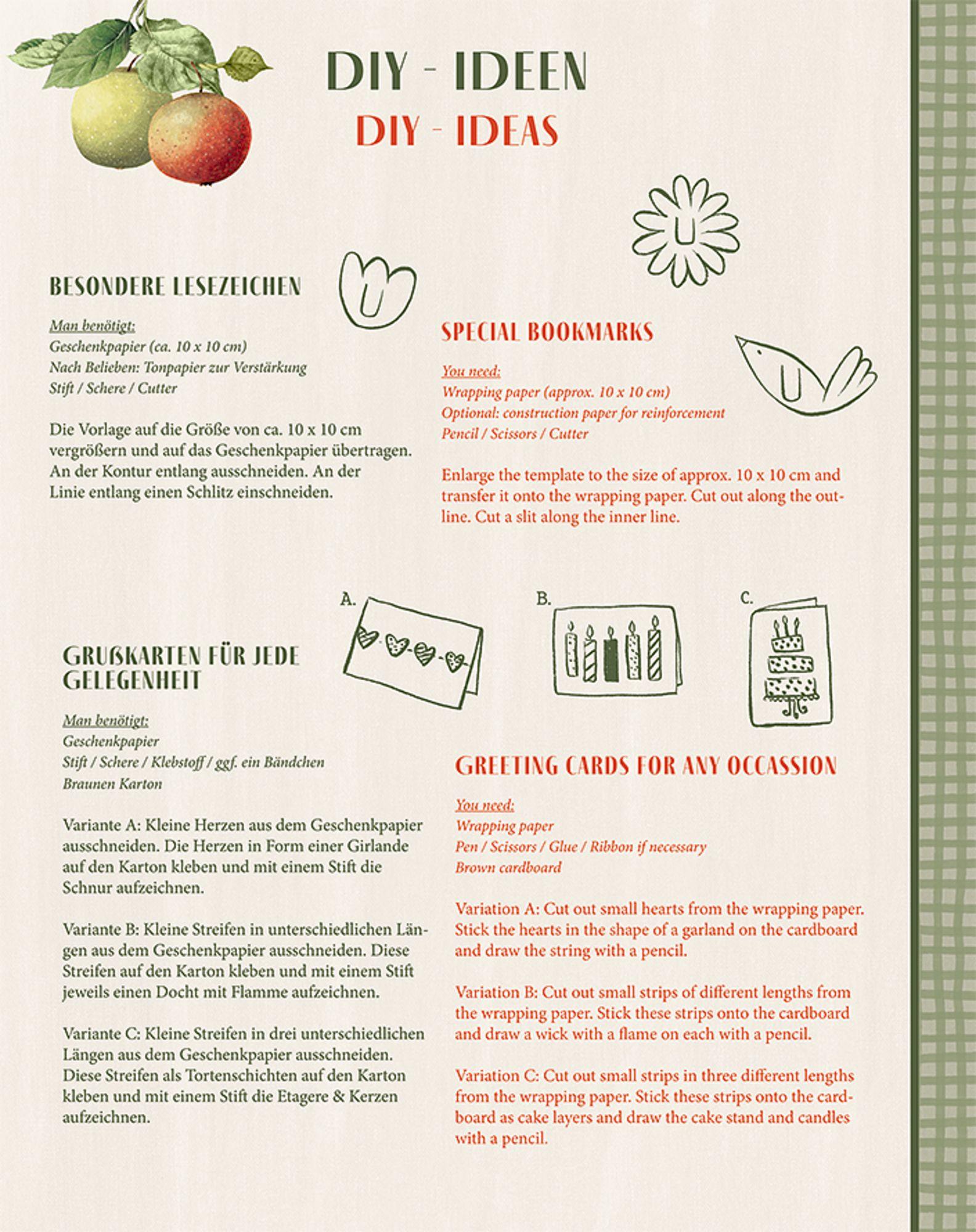 Beispielinhalt (Bild) Geschenkpapier-Buch - Schöner Schenken