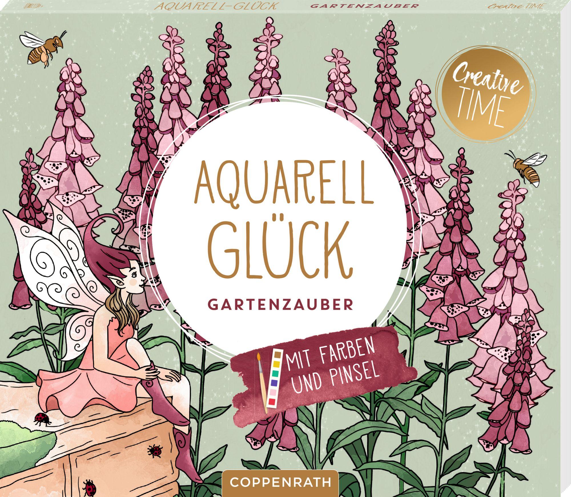 Vorderes Coverbild Aquarell-Glück Gartenzauber