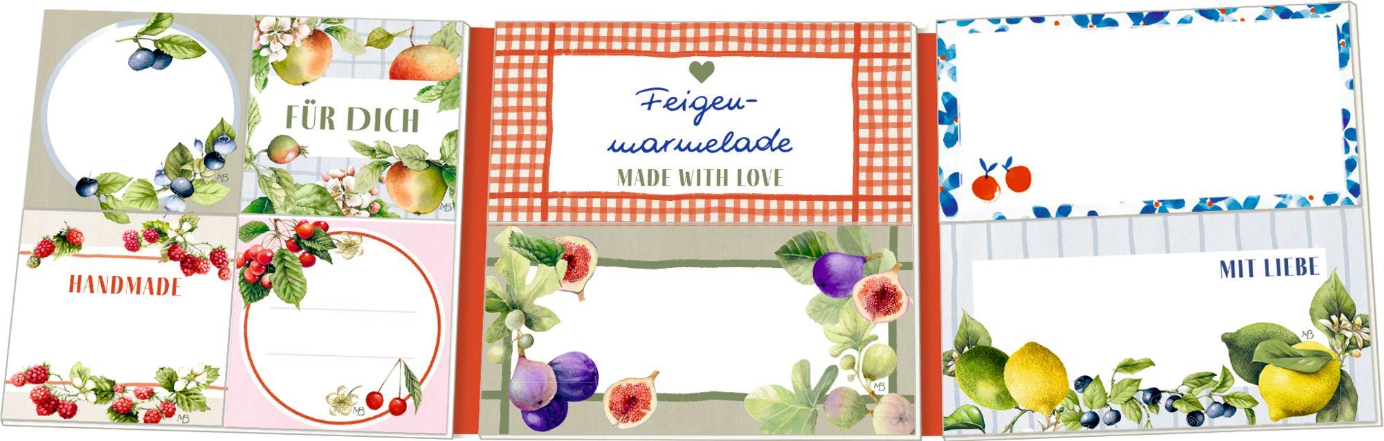 Beispielinhalt (Bild) Etikettenbüchlein - Cottage Garden - Marjolein Bastin