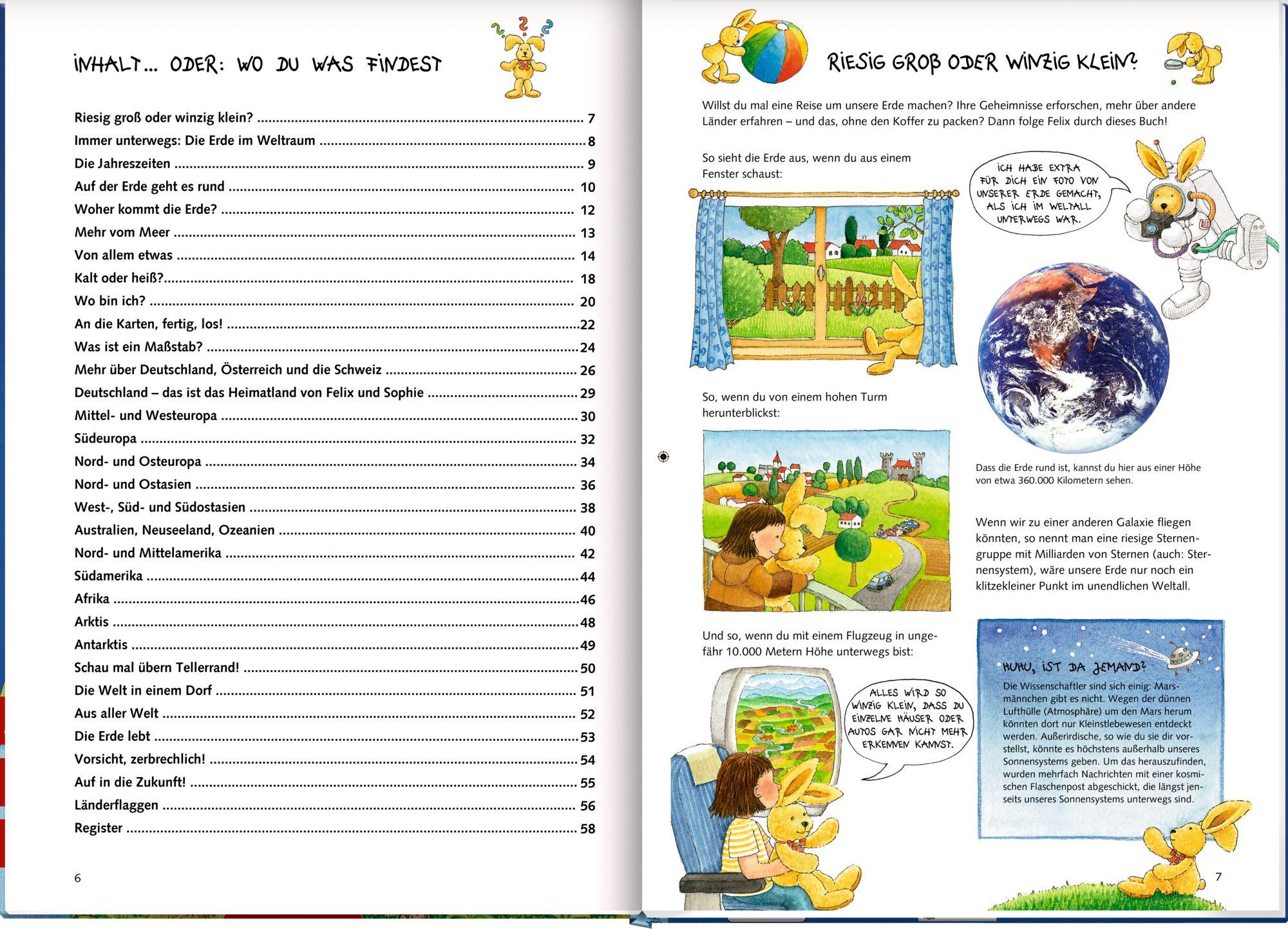 Beispielinhalt (Bild) Der große Felix-Weltatlas
