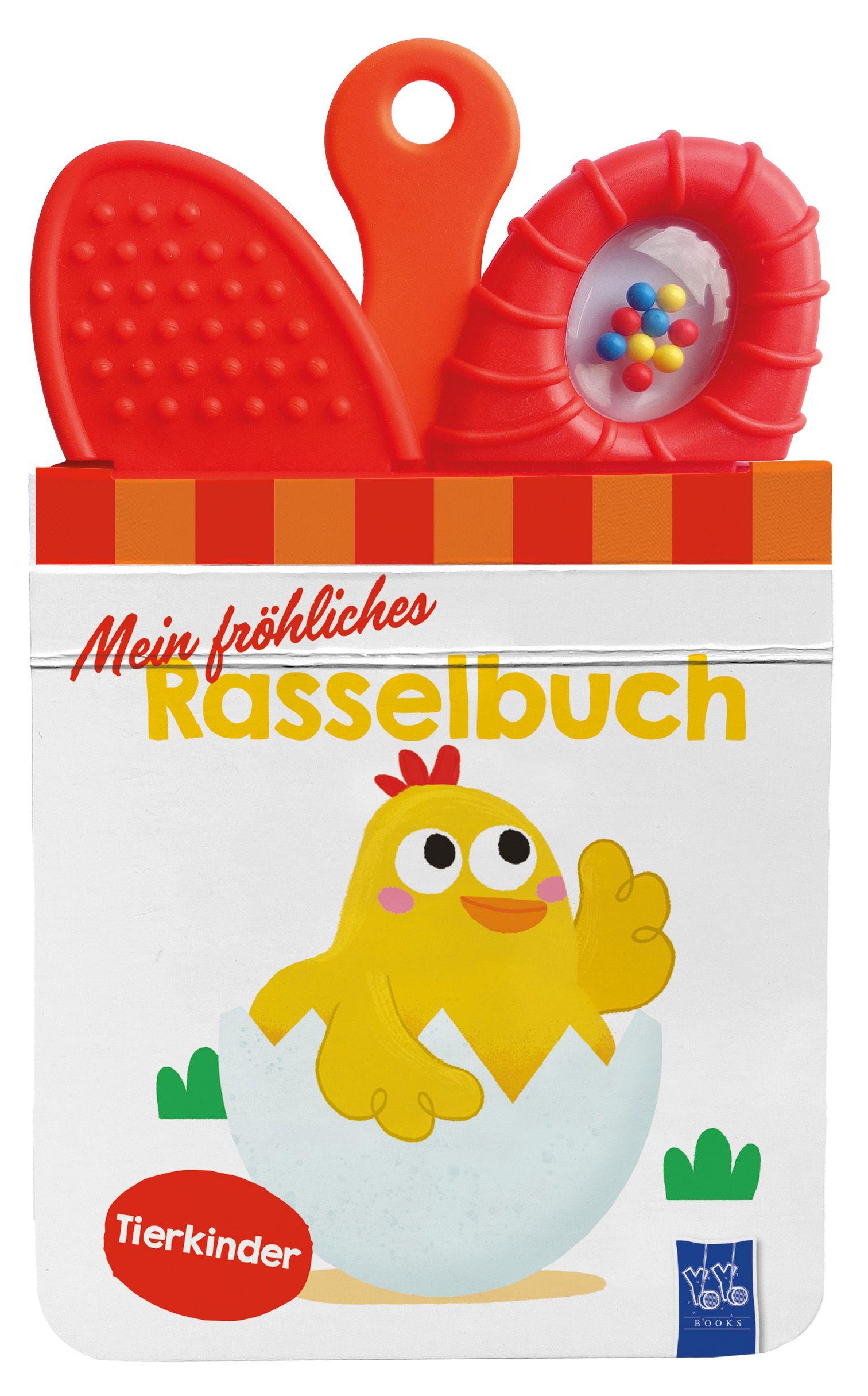 Vorderes Coverbild Mein fröhliches Rasselbuch - Tierkinder