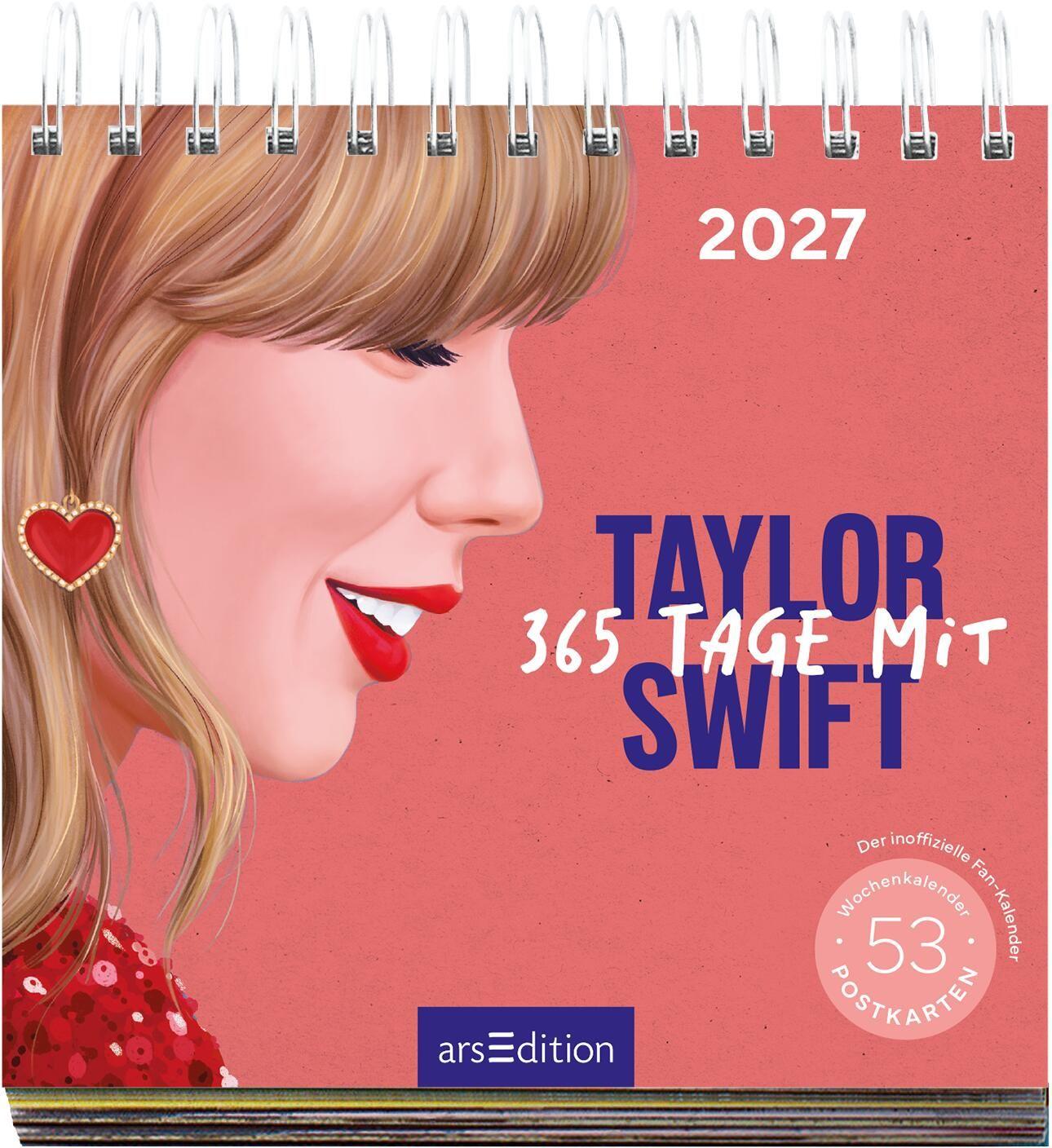 Beispielinhalt (Bild) Postkartenkalender 365 Tage mit Taylor Swift 2027