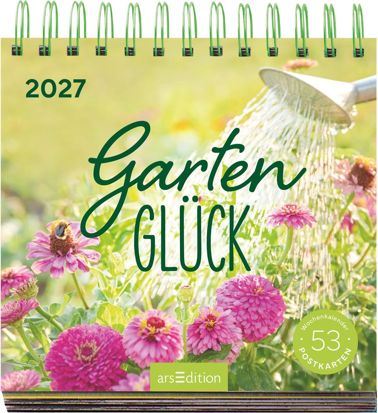 Beispielinhalt (Bild) Postkartenkalender Gartenglück 2027