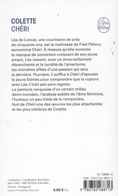 Rückseitencover Chéri