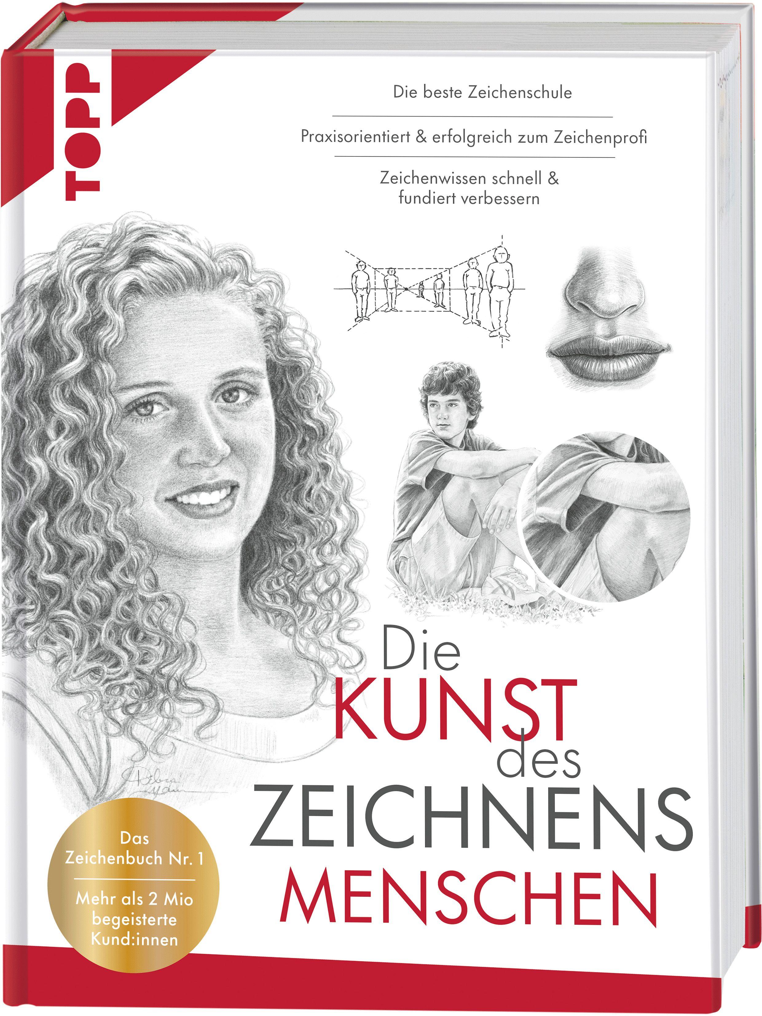 Vorderes Coverbild Die Kunst des Zeichnens Menschen. Die beste Zeichenschule