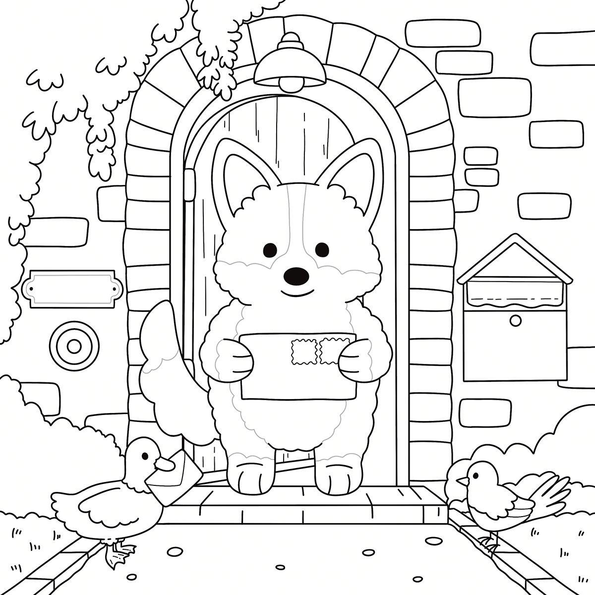 Beispielinhalt (Bild) Cosy Coloring - Cottage Life mit Ente