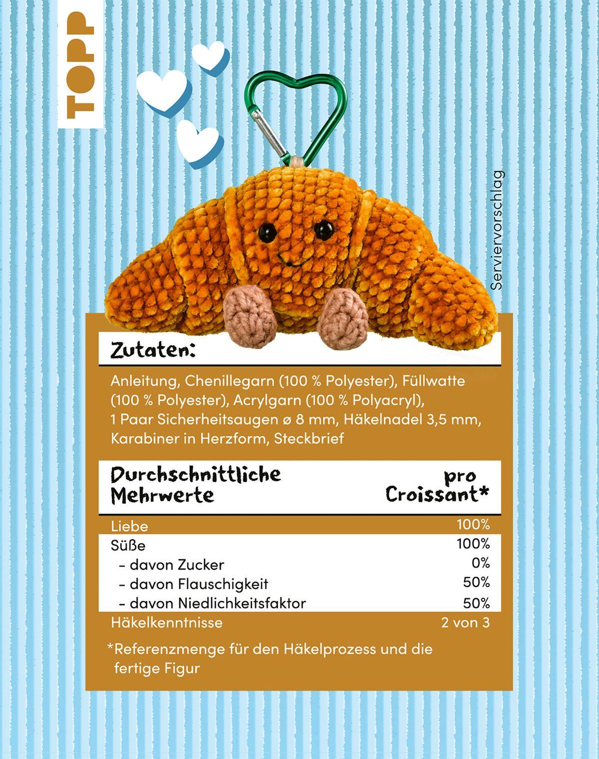 Beispielinhalt (Bild) Amusing Lovables Häkelset Jacques Croissant