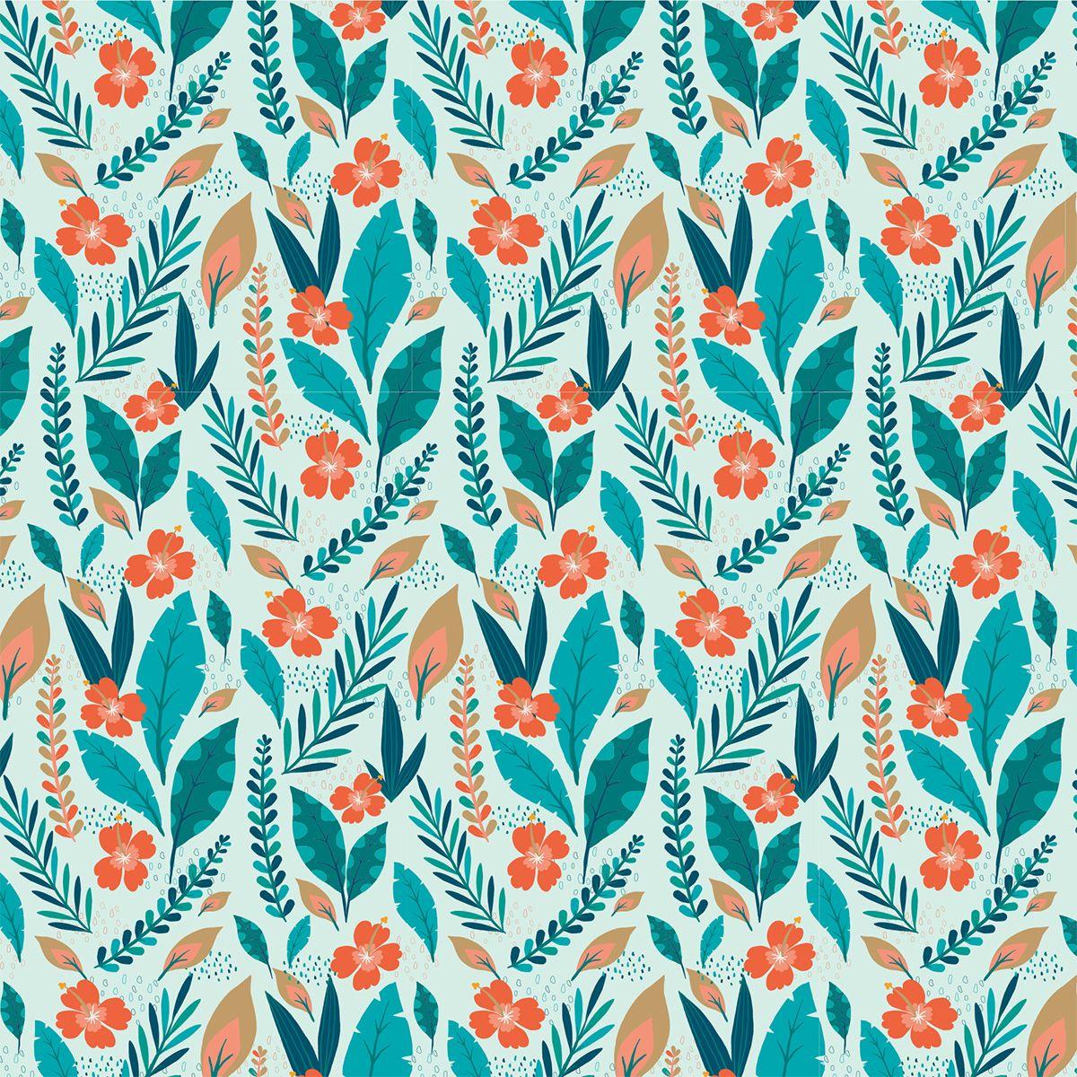 Beispielinhalt (Bild) 350 Origami-Block Florale Motive