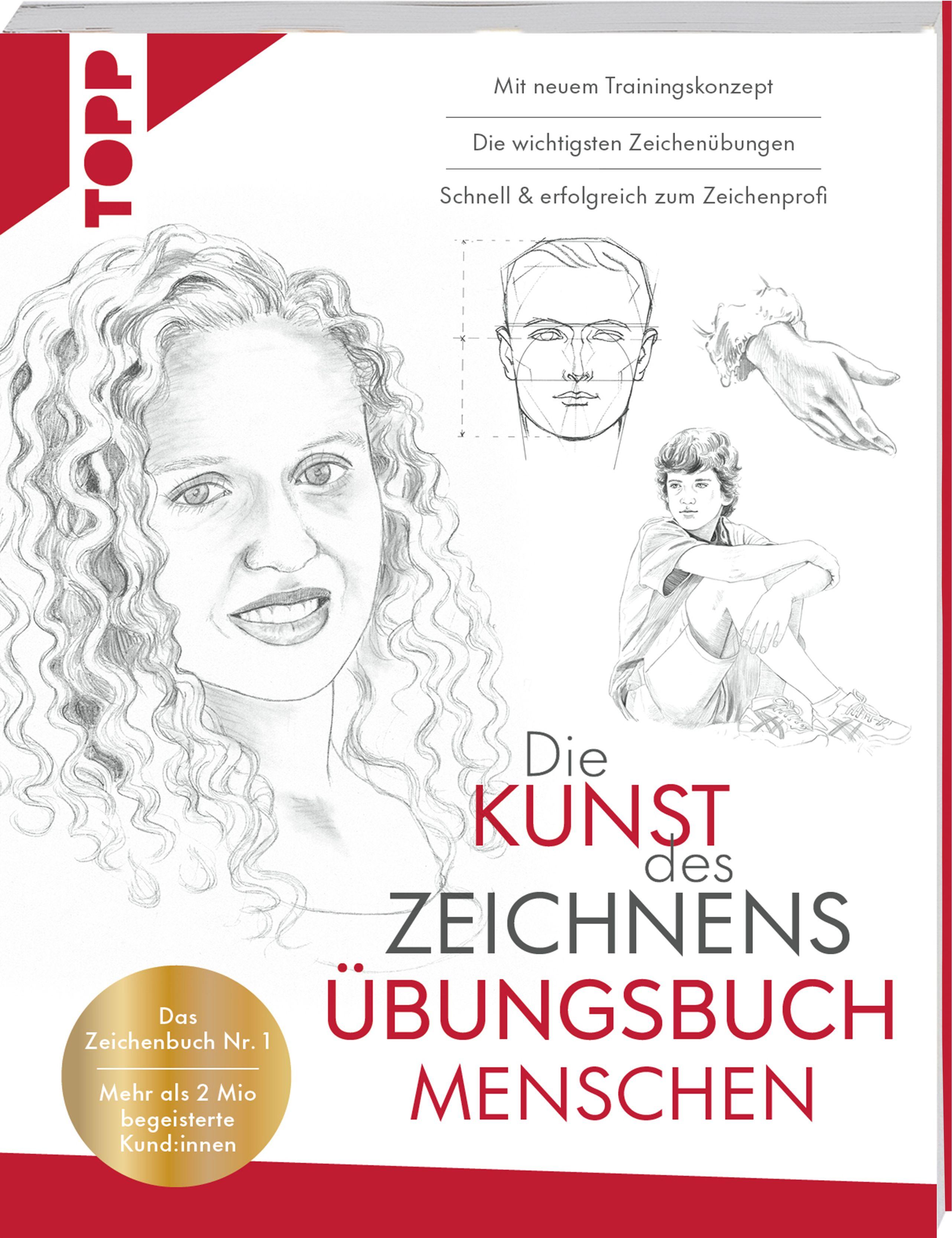 Vorderes Coverbild Die Kunst des Zeichnens Übungsbuch - Menschen. Mit neuem Trainingskonzept