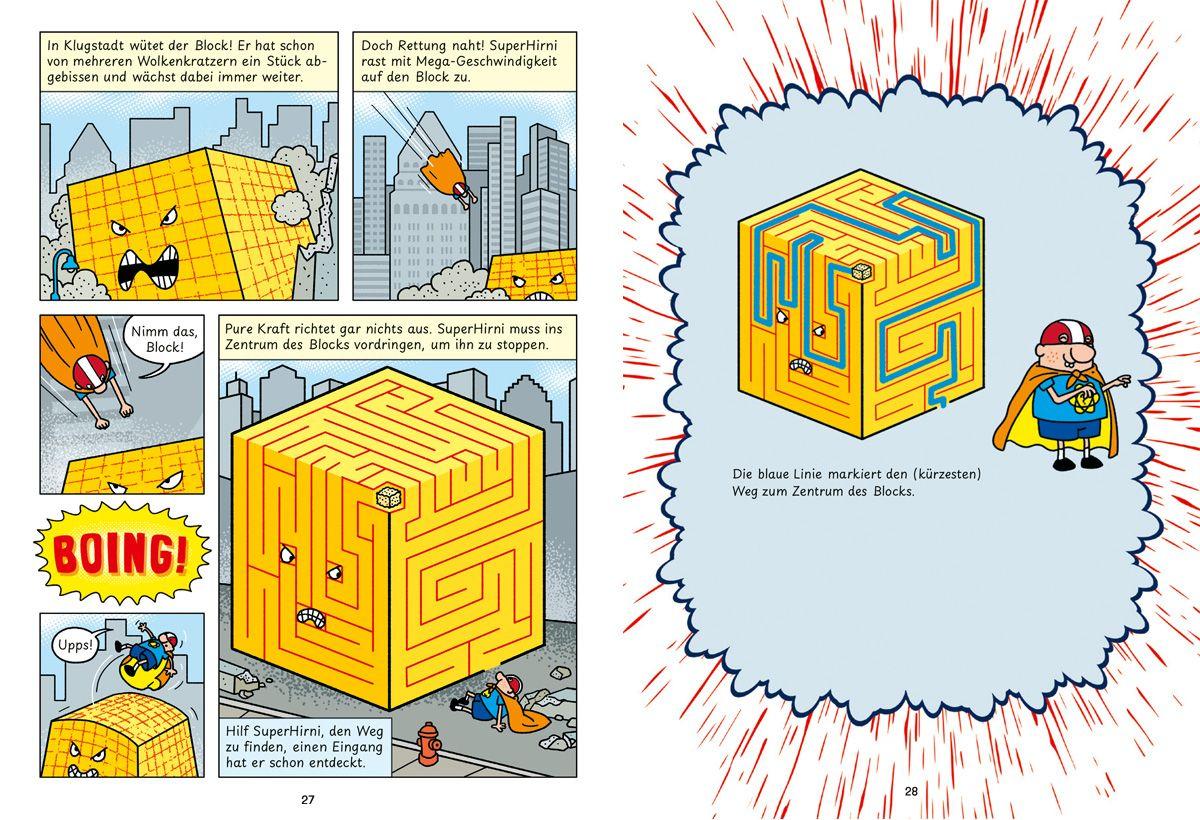 Beispielinhalt (Bild) SuperHirni in kniffliger Mission. Kopfnüsse im Kampf gegen das Böse