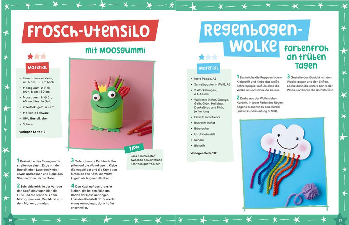 Beispielinhalt (Bild) Mein großes Bastelbuch durchs Jahr