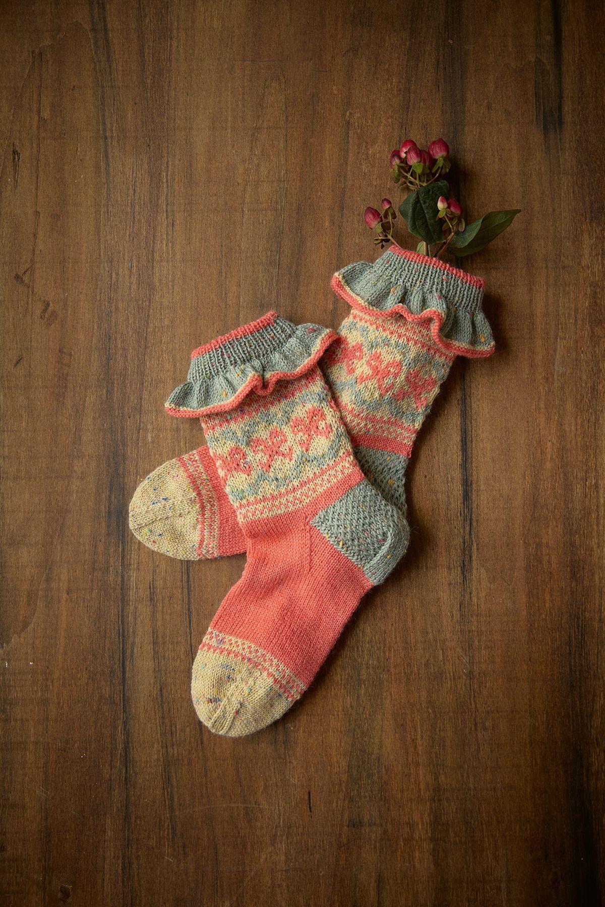 Beispielinhalt (Bild) Romantische Socken stricken