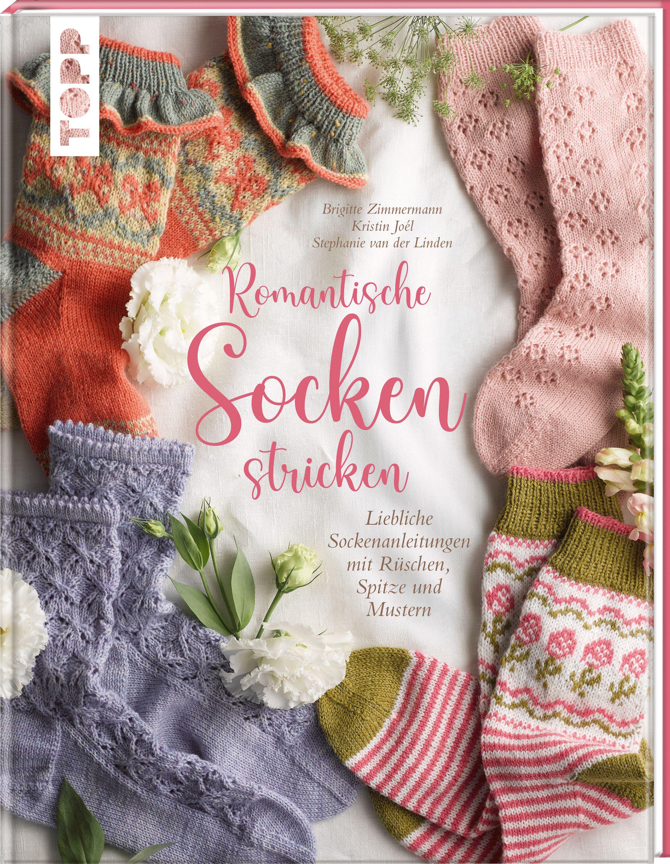Vorderes Coverbild Romantische Socken stricken