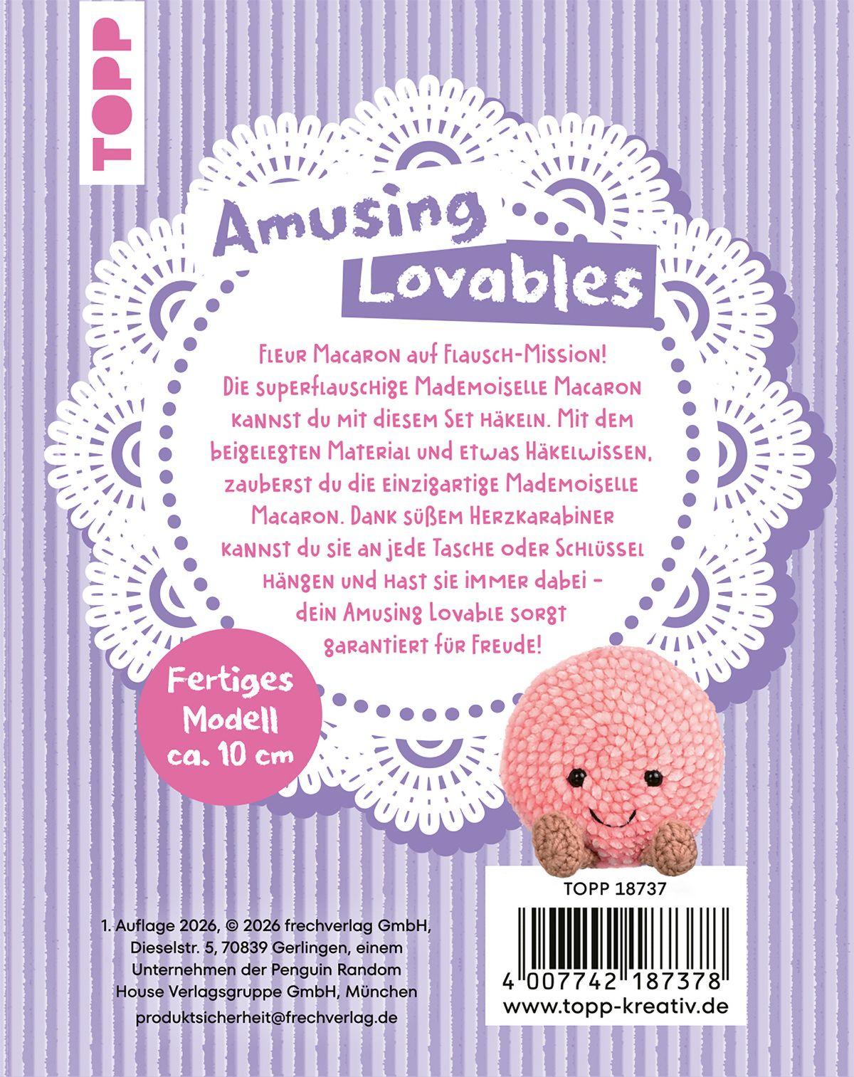 Beispielinhalt (Bild) Amusing Lovables Häkelset Fleur Macaron