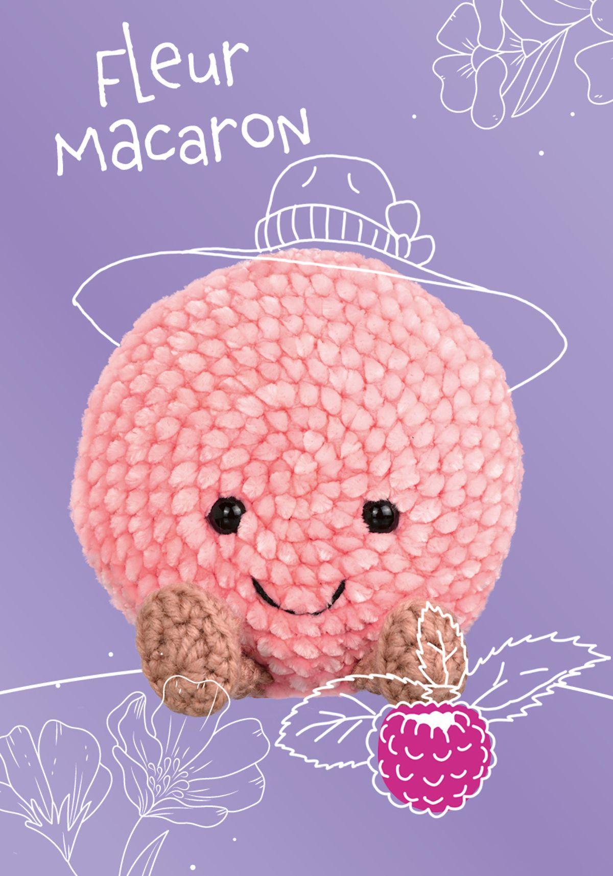 Beispielinhalt (Bild) Amusing Lovables Häkelset Fleur Macaron