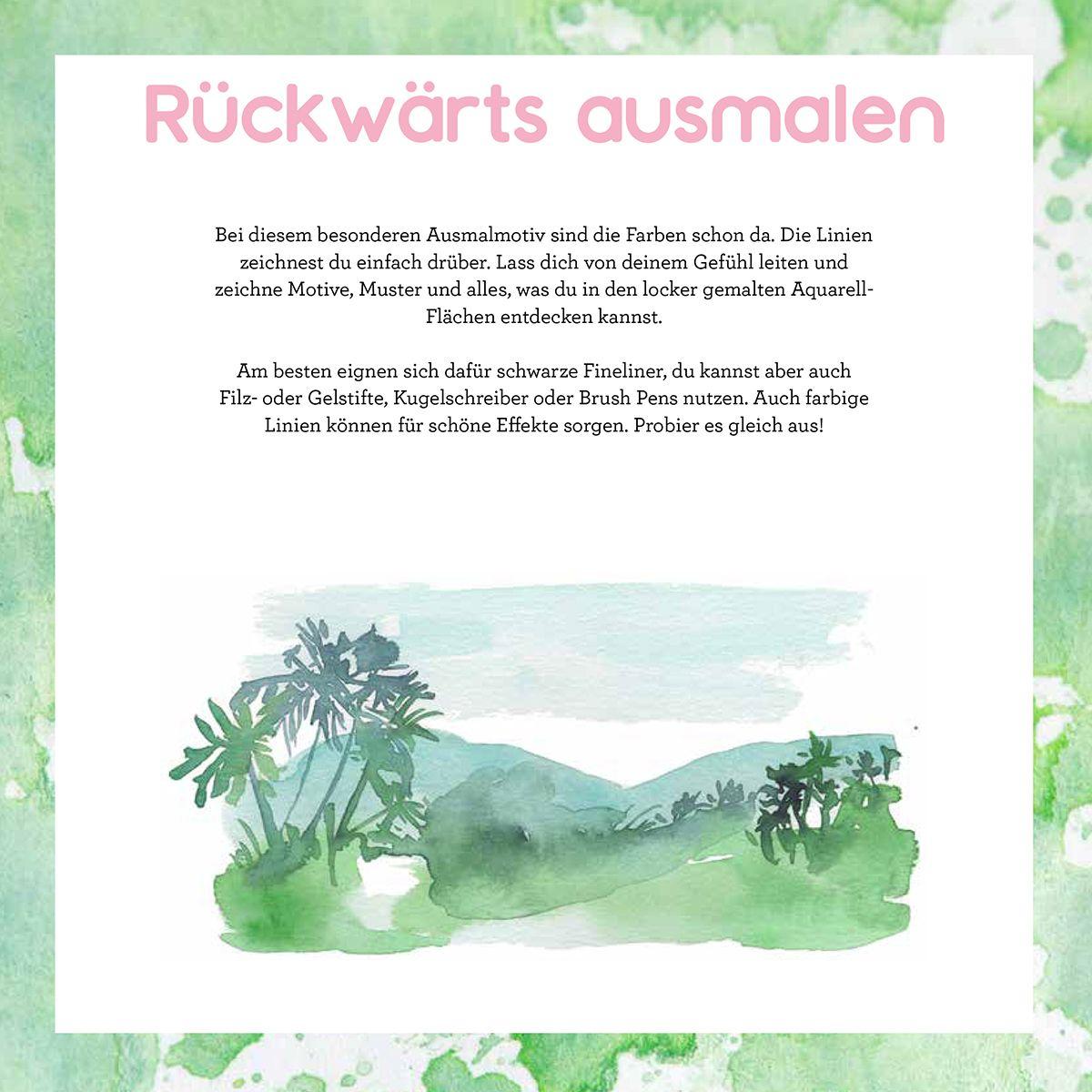 Beispielinhalt (Bild) Sommer-Pause! Urlaubs-Kreativblock