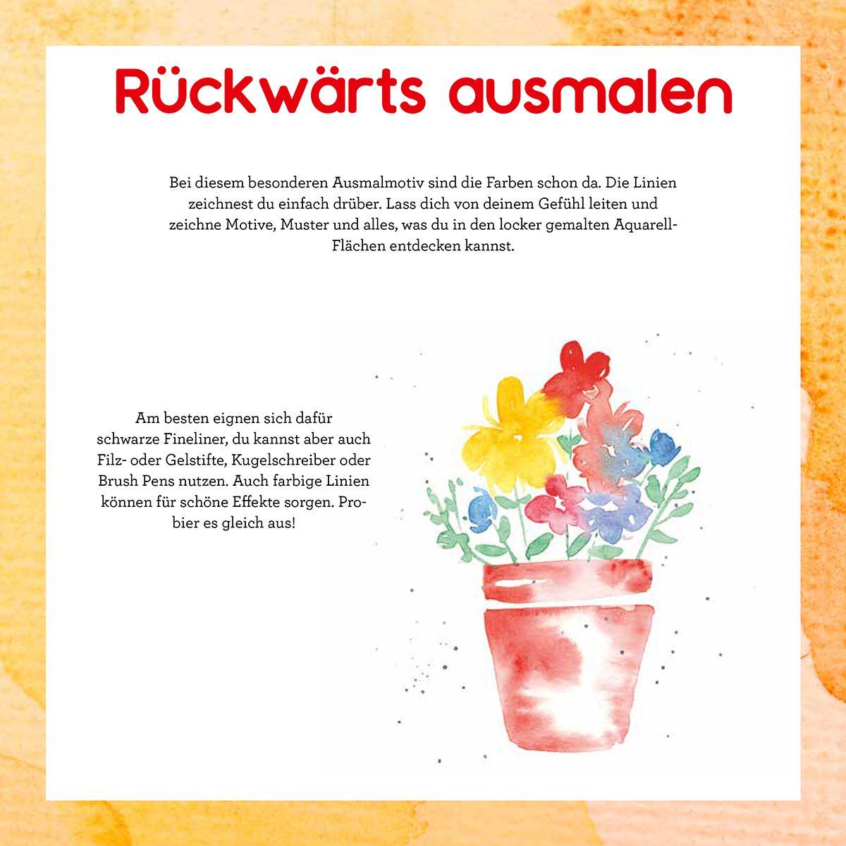 Beispielinhalt (Bild) Sommer-Pause! Urlaubs-Kreativblock