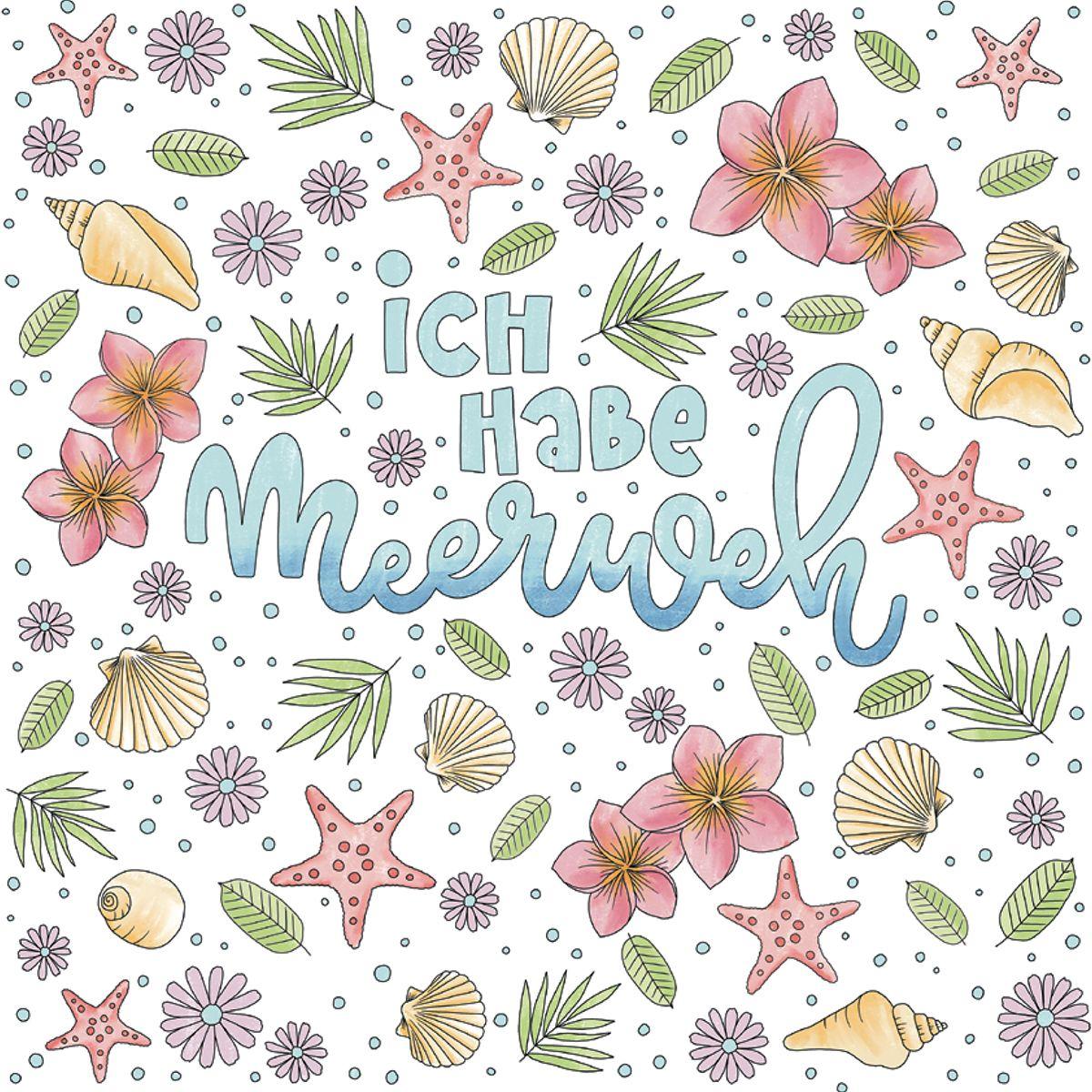 Beispielinhalt (Bild) Sommer-Pause! Urlaubs-Kreativblock