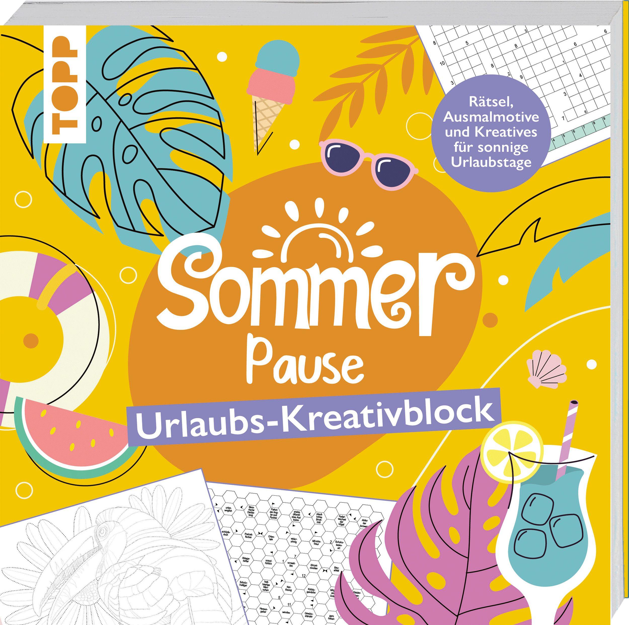 Vorderes Coverbild Sommer-Pause! Urlaubs-Kreativblock