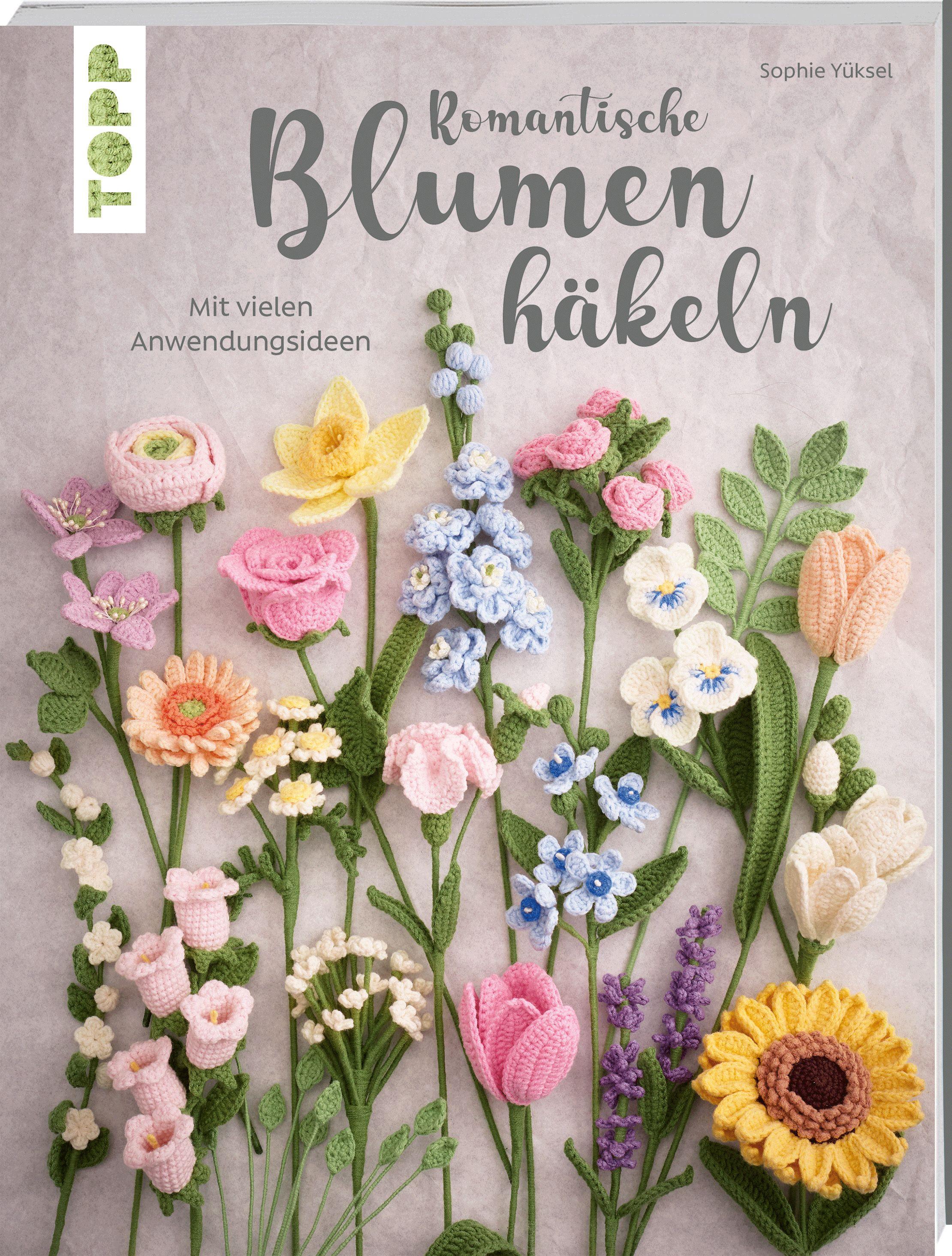 Vorderes Coverbild Romantische Blumen häkeln