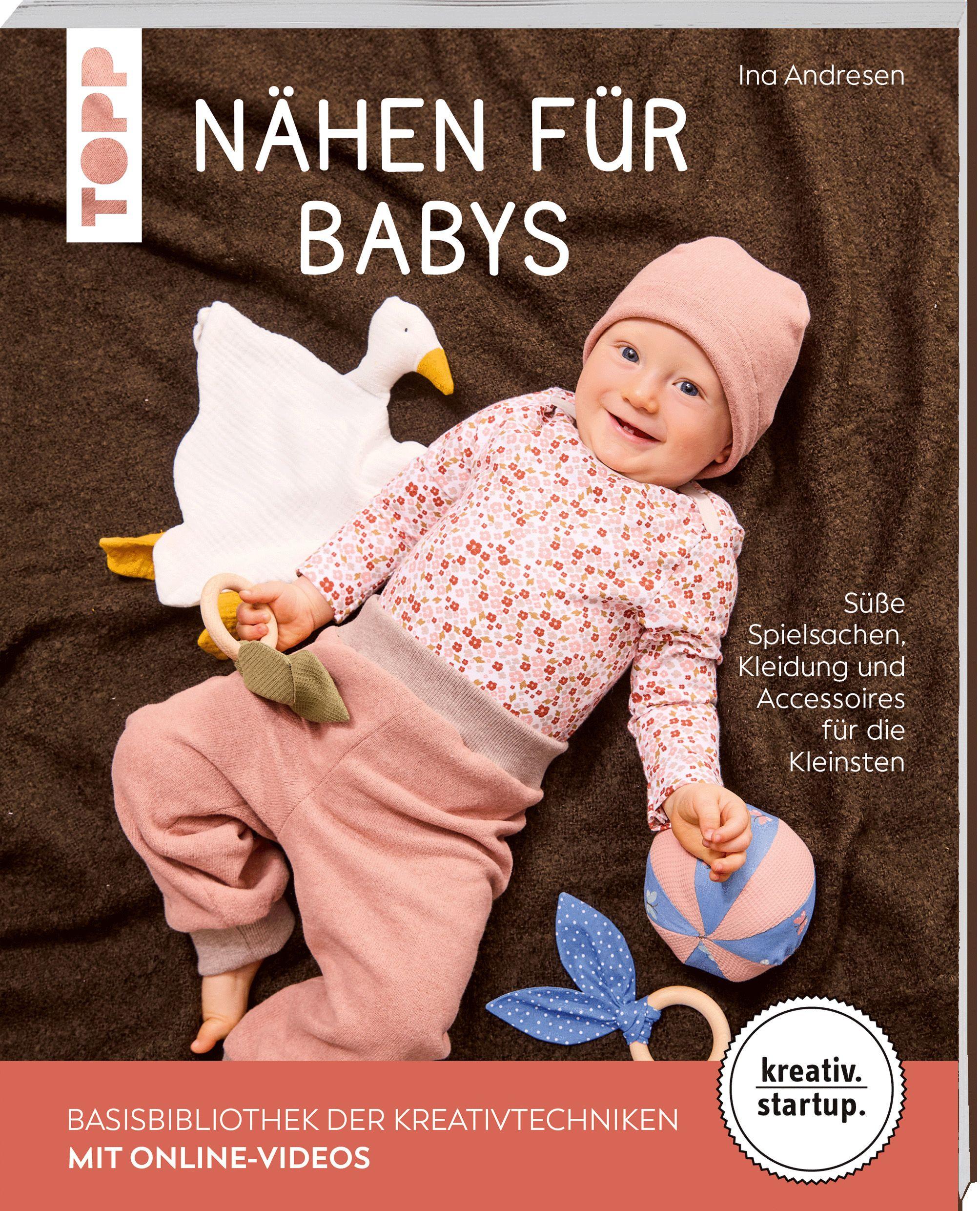 Vorderes Coverbild Nähen für Babys (kreativ.startup.)