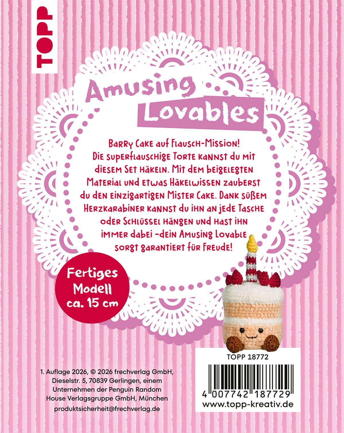 Beispielinhalt (Bild) Amusing Lovables Häkelset Barry Cake