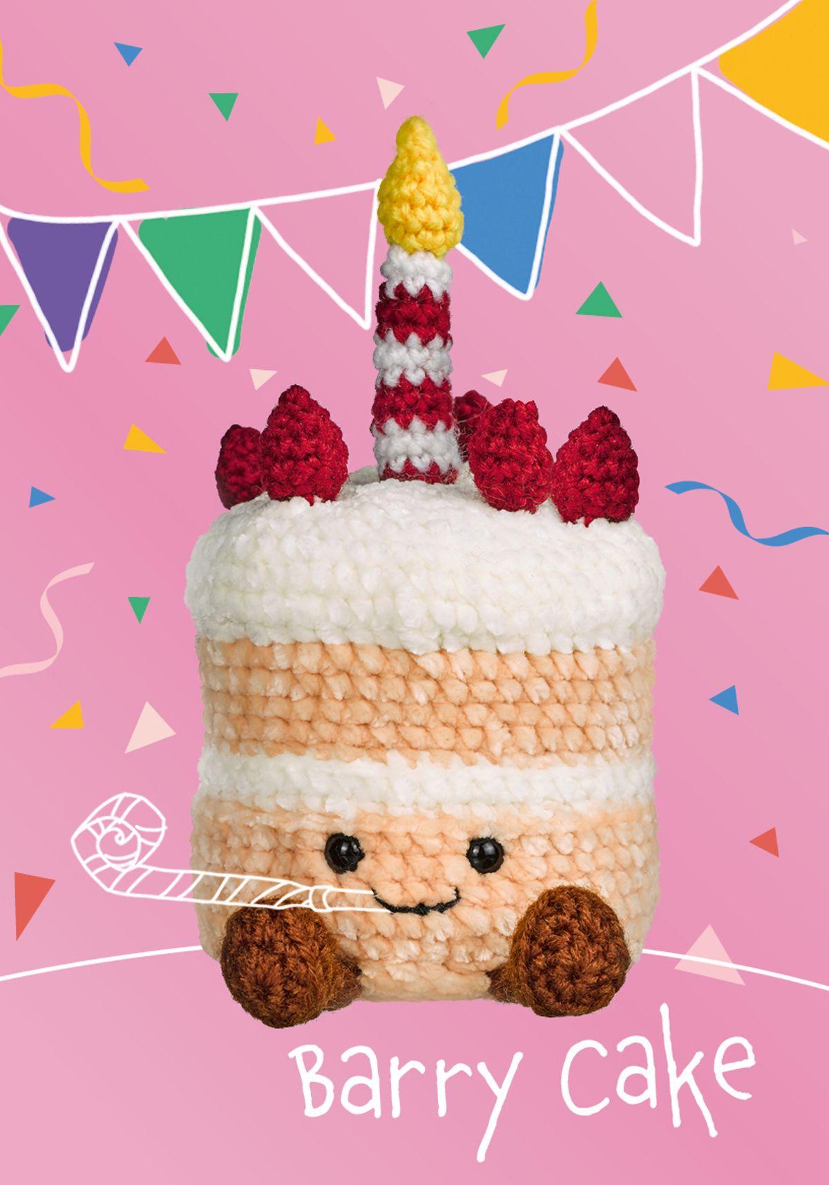 Beispielinhalt (Bild) Amusing Lovables Häkelset Barry Cake